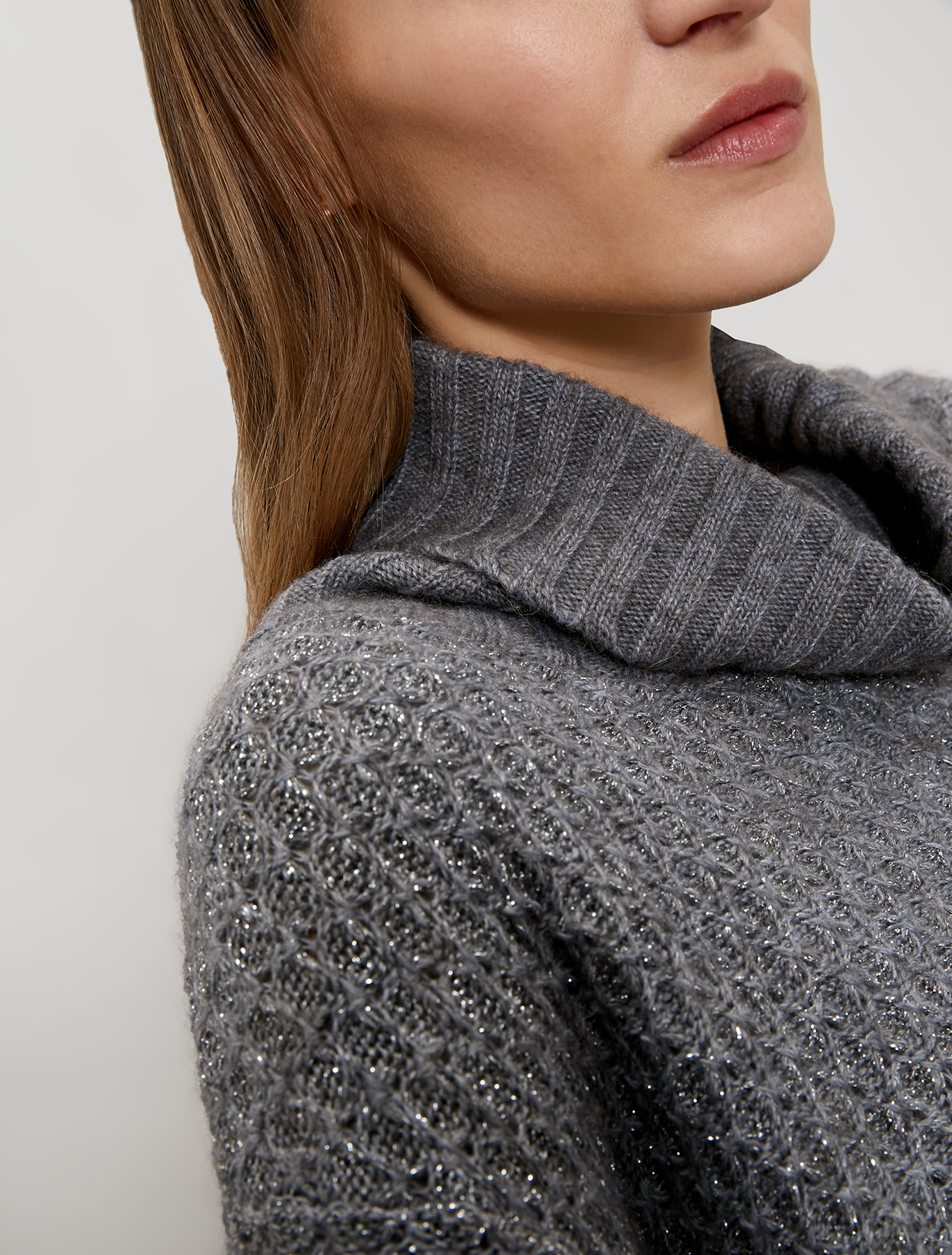 3D-effect pullover, medium grey - Pennyblack 3D-effect pullover - medium grey - pennyblack