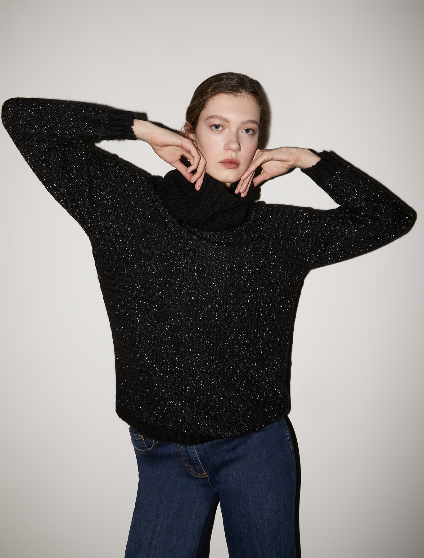 3D-effect pullover, black - Pennyblack 3D-effect pullover - black - pennyblack