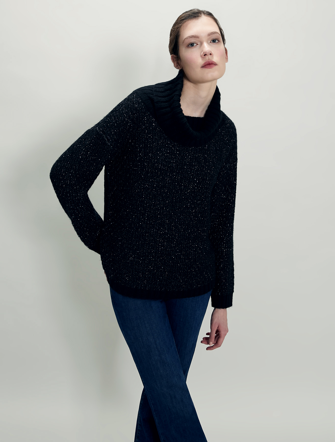 3D-effect pullover, black - Pennyblack 3D-effect pullover - black - pennyblack