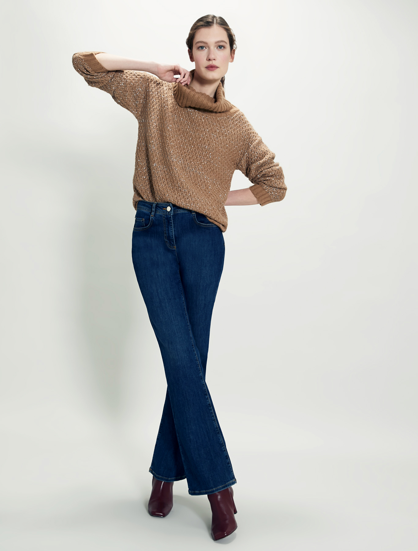 3D-effect pullover, beige - Pennyblack 3D-effect pullover - beige - pennyblack