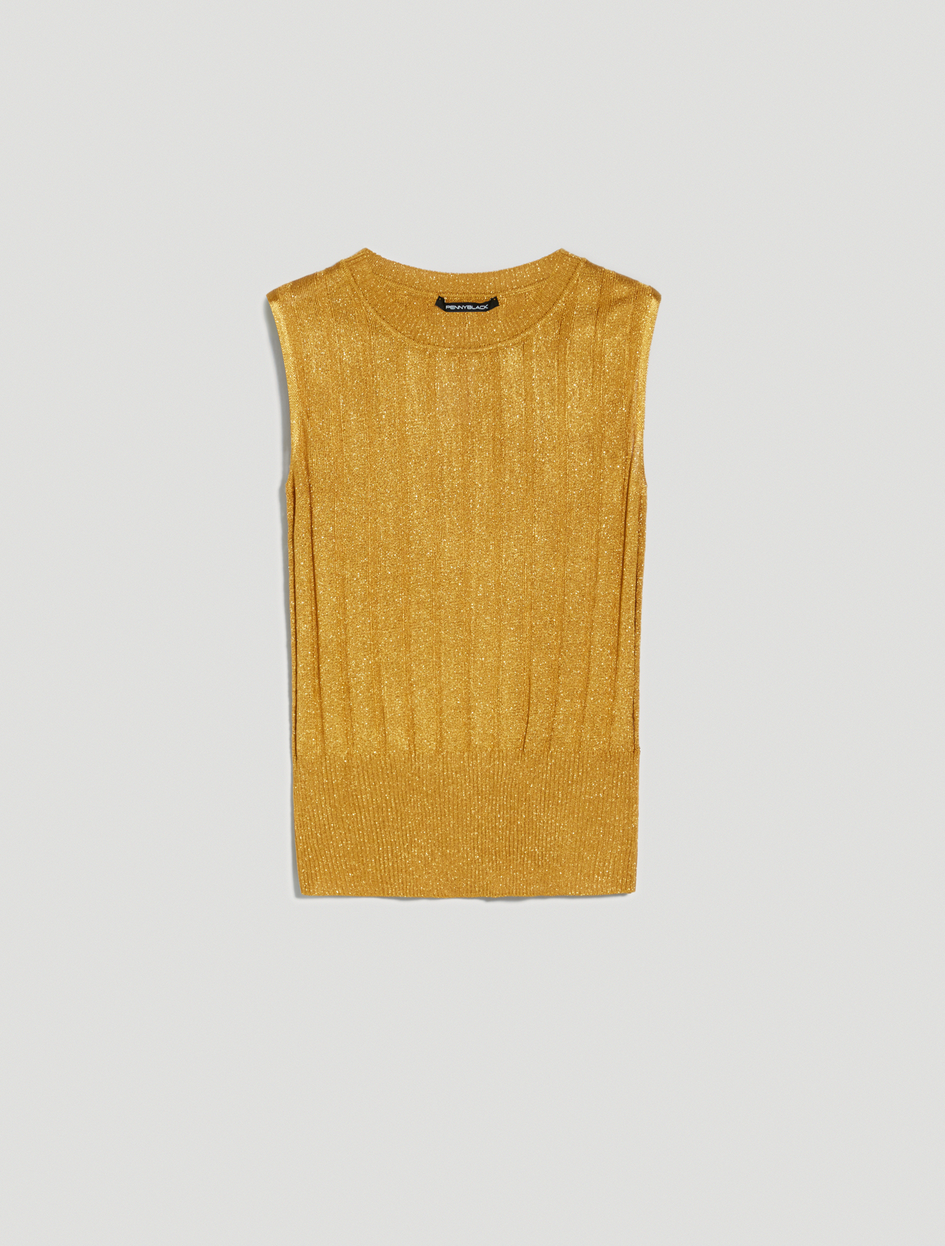Lamé knit top, sunshine yellow - Pennyblack Lamé knit top - sunshine yellow - pennyblack