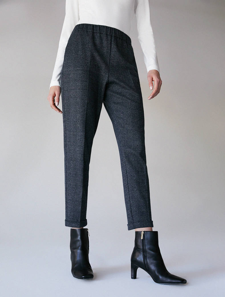 J CREW Pantaloni Da Donna In Lana Grigio Carbone Scuro Taglia 29 Corti