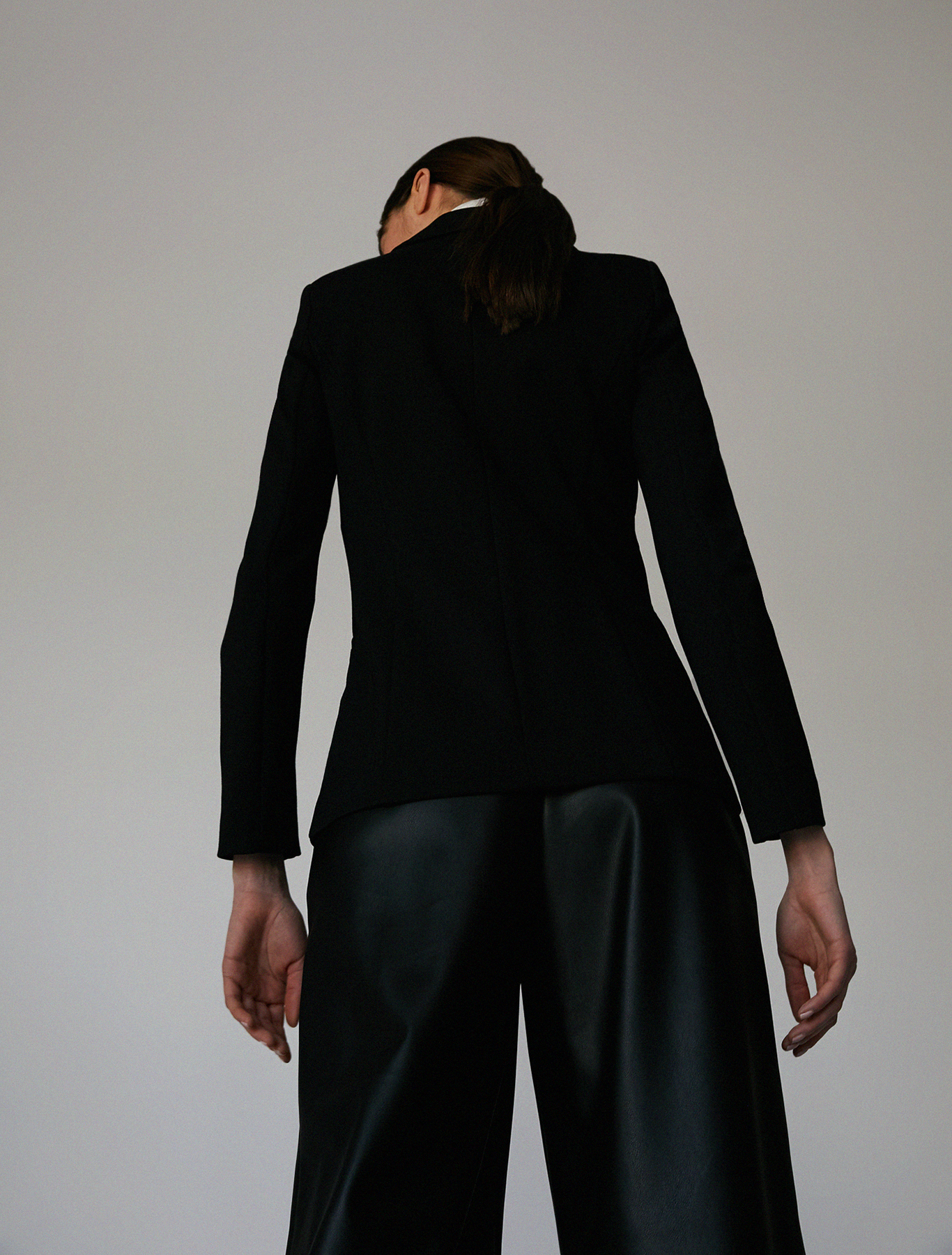 Slim-fit stretch jersey blazer, black - Pennyblack Slim-fit stretch jersey blazer - black - pennyblack