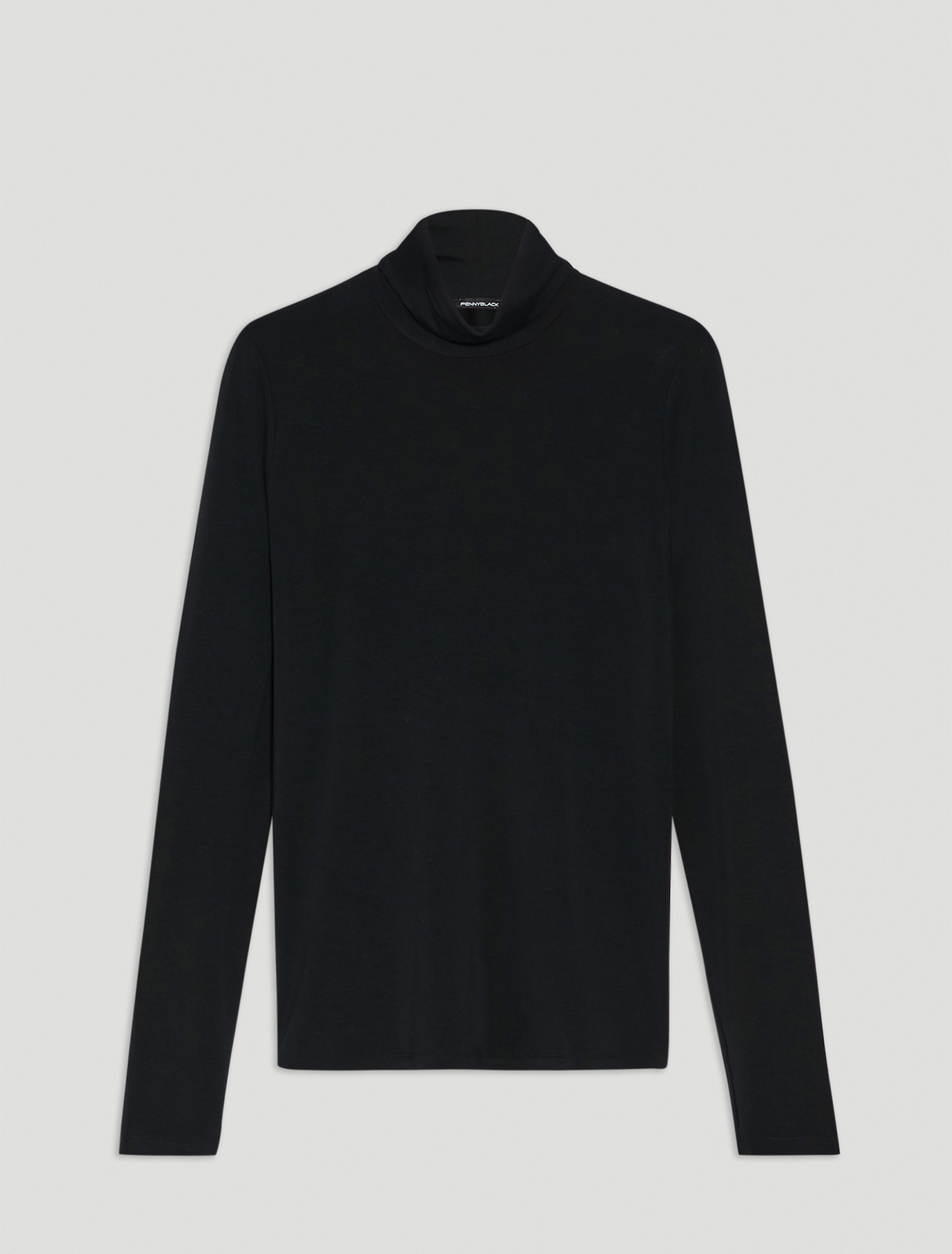 Fluid jersey polo neck, black - Pennyblack Fluid jersey polo neck - black - pennyblack