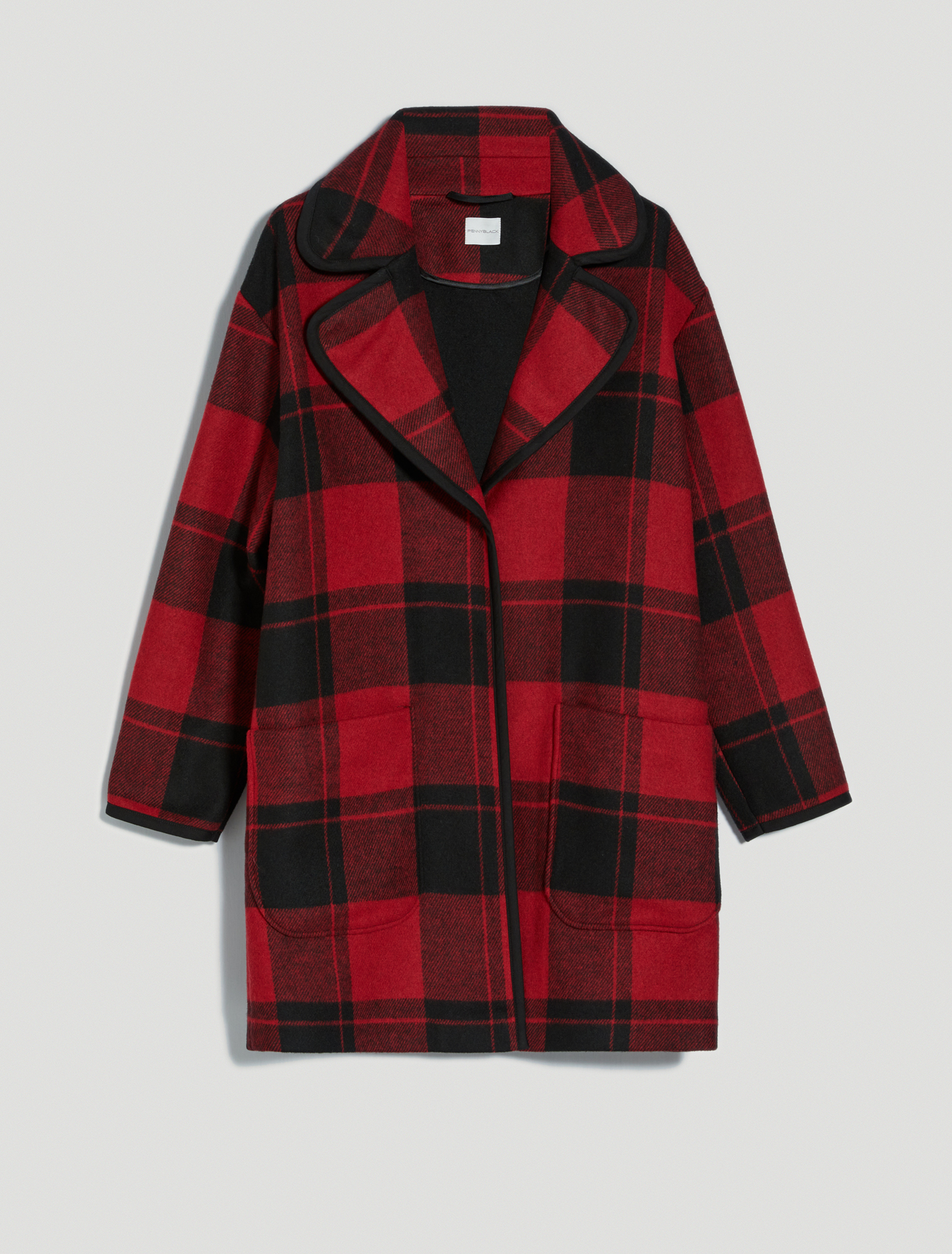 Checked coat, red pattern - Pennyblack Checked coat - red pattern - pennyblack