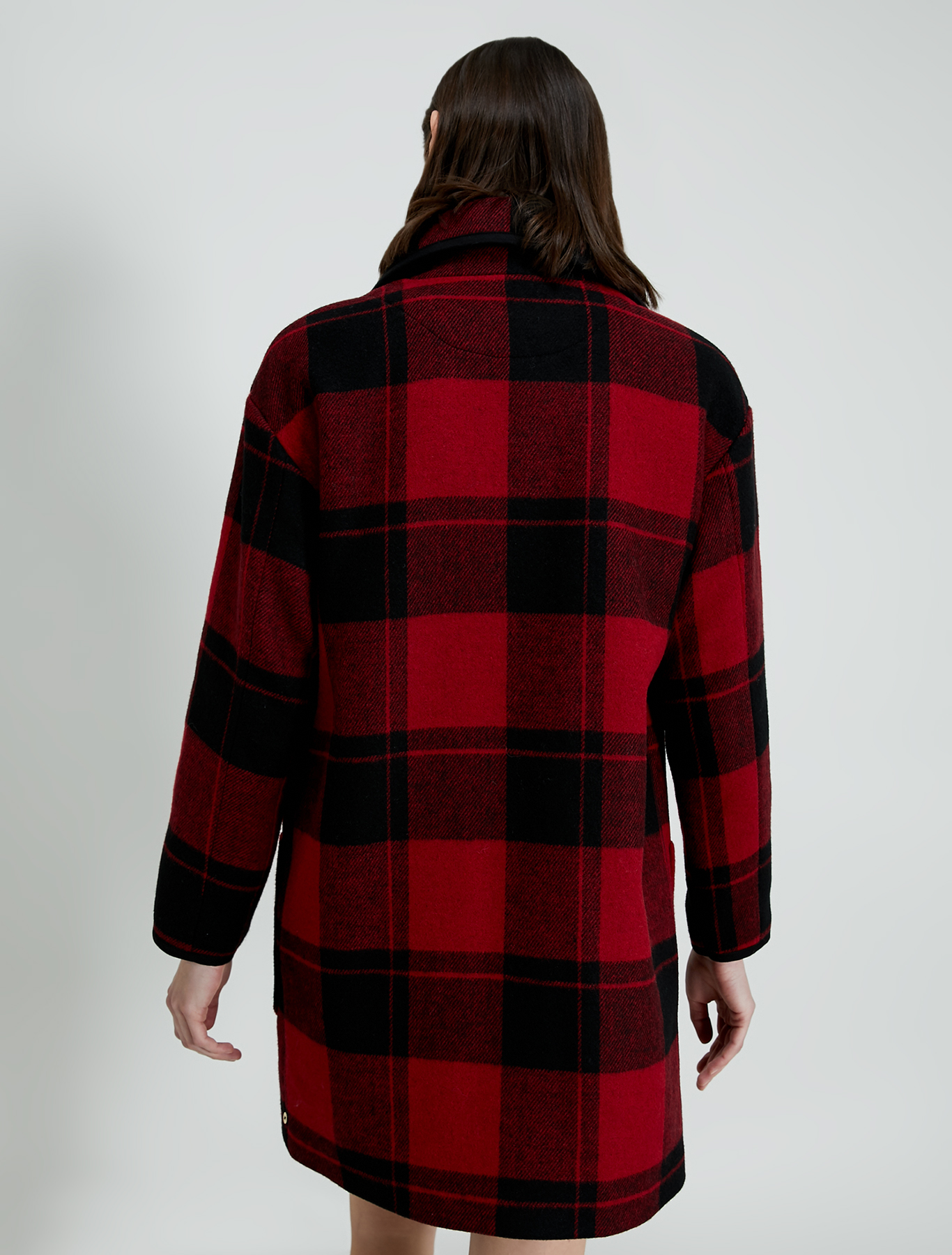 Checked coat, red pattern - Pennyblack Checked coat - red pattern - pennyblack