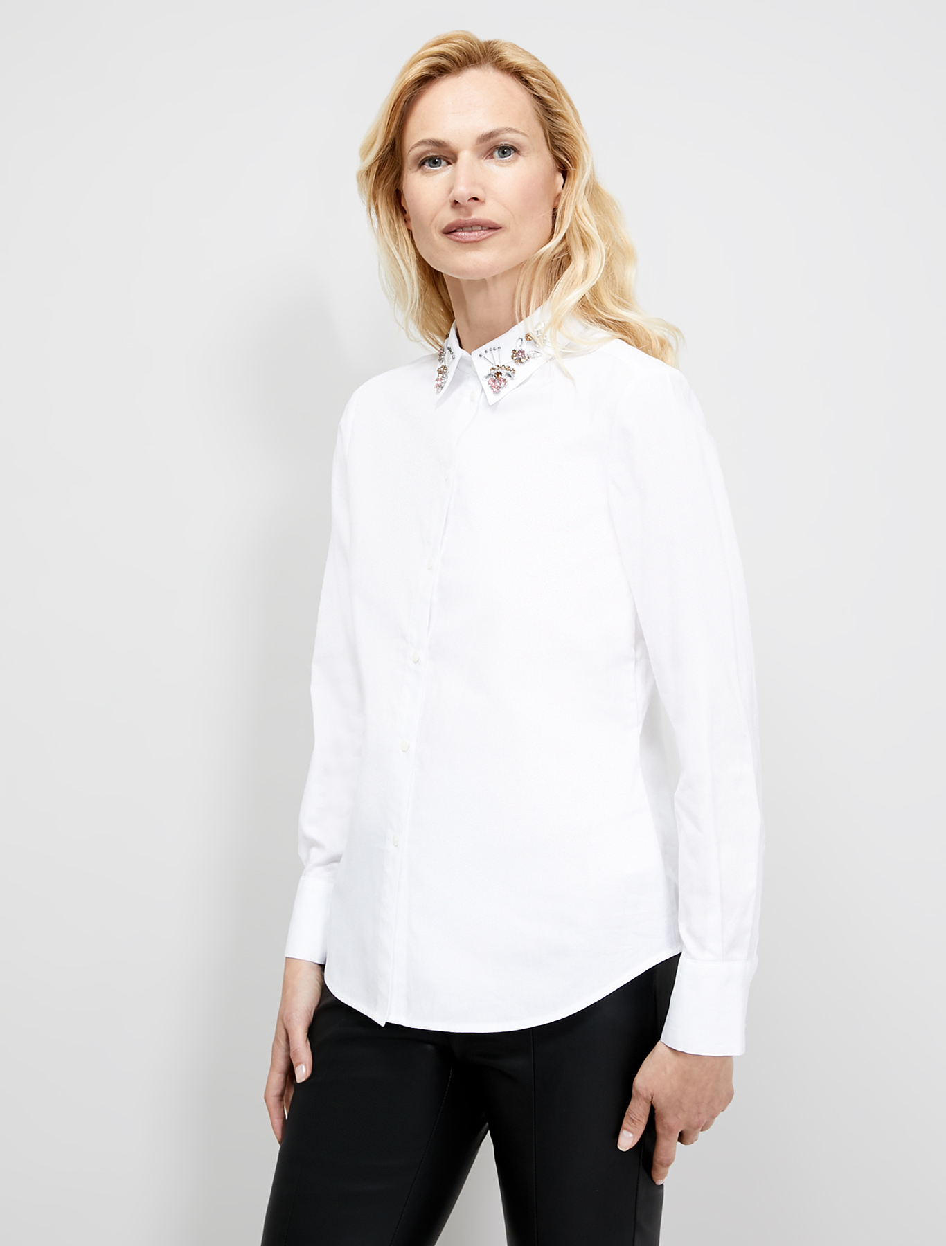 Shirt with bijou collar, white - Pennyblack Shirt with bijou collar - white - pennyblack