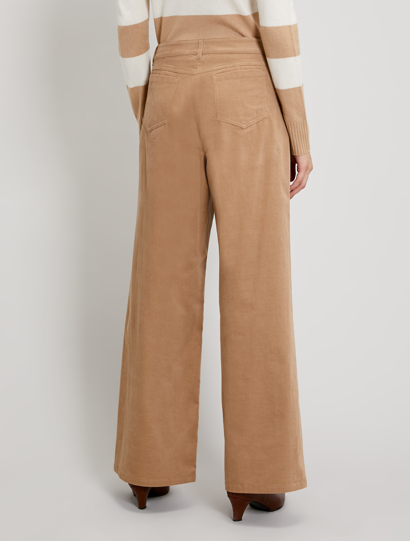 Pantaloni ampi in velluto, beige - Pennyblack Pantaloni ampi in velluto - beige - pennyblack