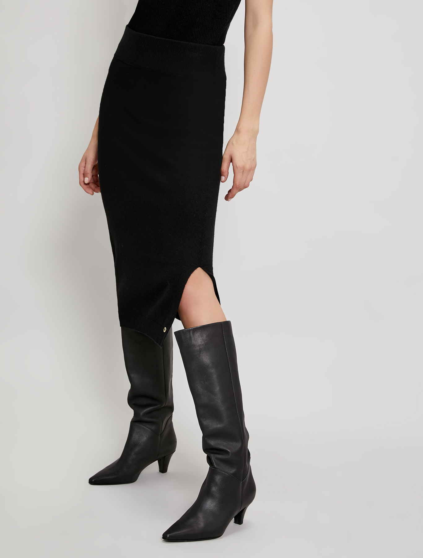 Knit pencil skirt, black - Pennyblack Knit pencil skirt - black - pennyblack