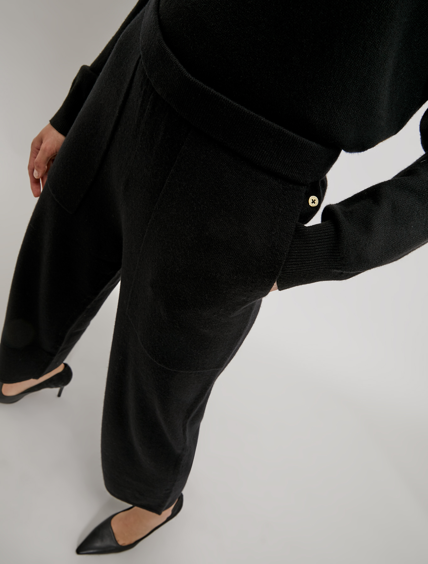 Soft knit trousers, black - Pennyblack Soft knit trousers - black - pennyblack