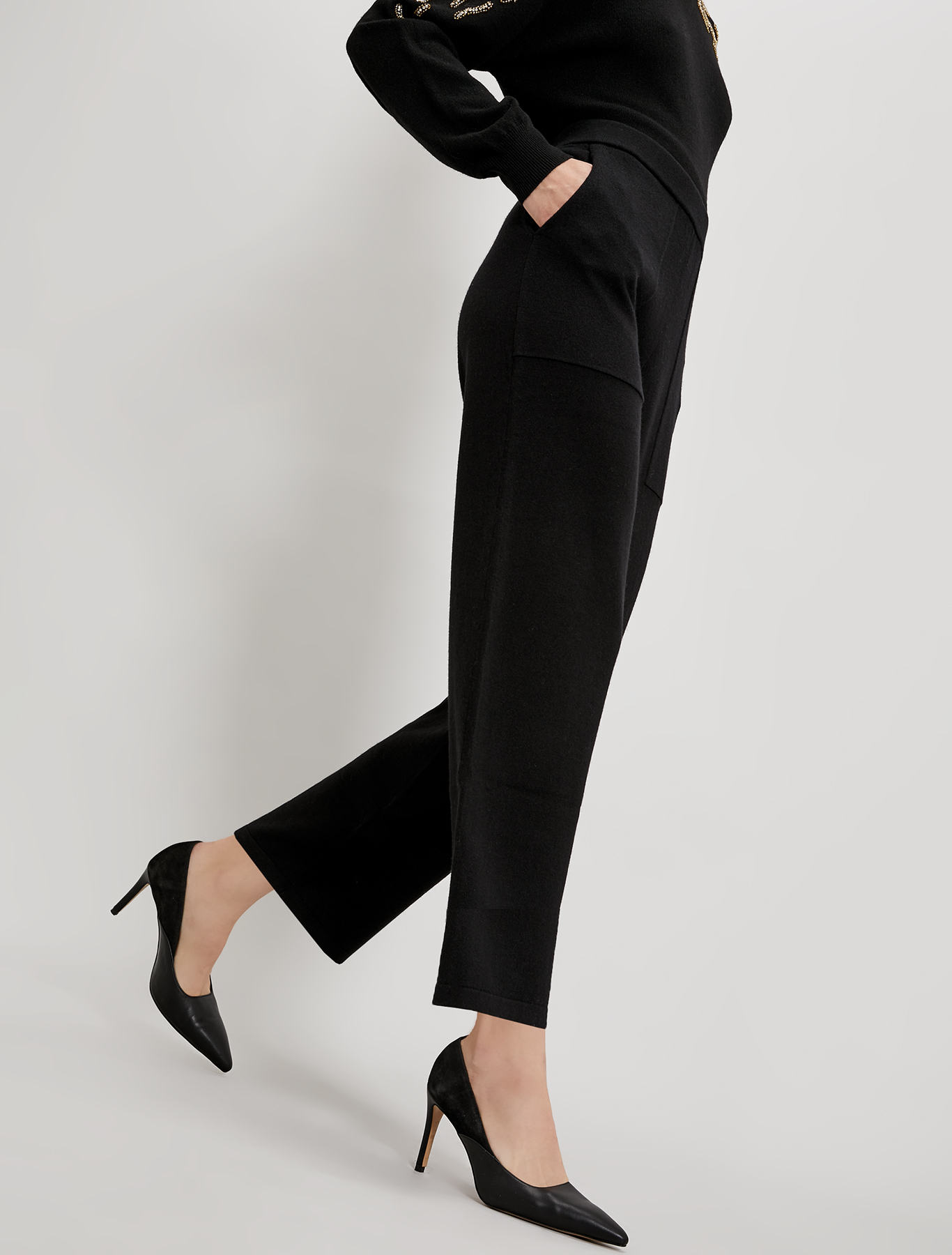 Soft knit trousers, black - Pennyblack Soft knit trousers - black - pennyblack
