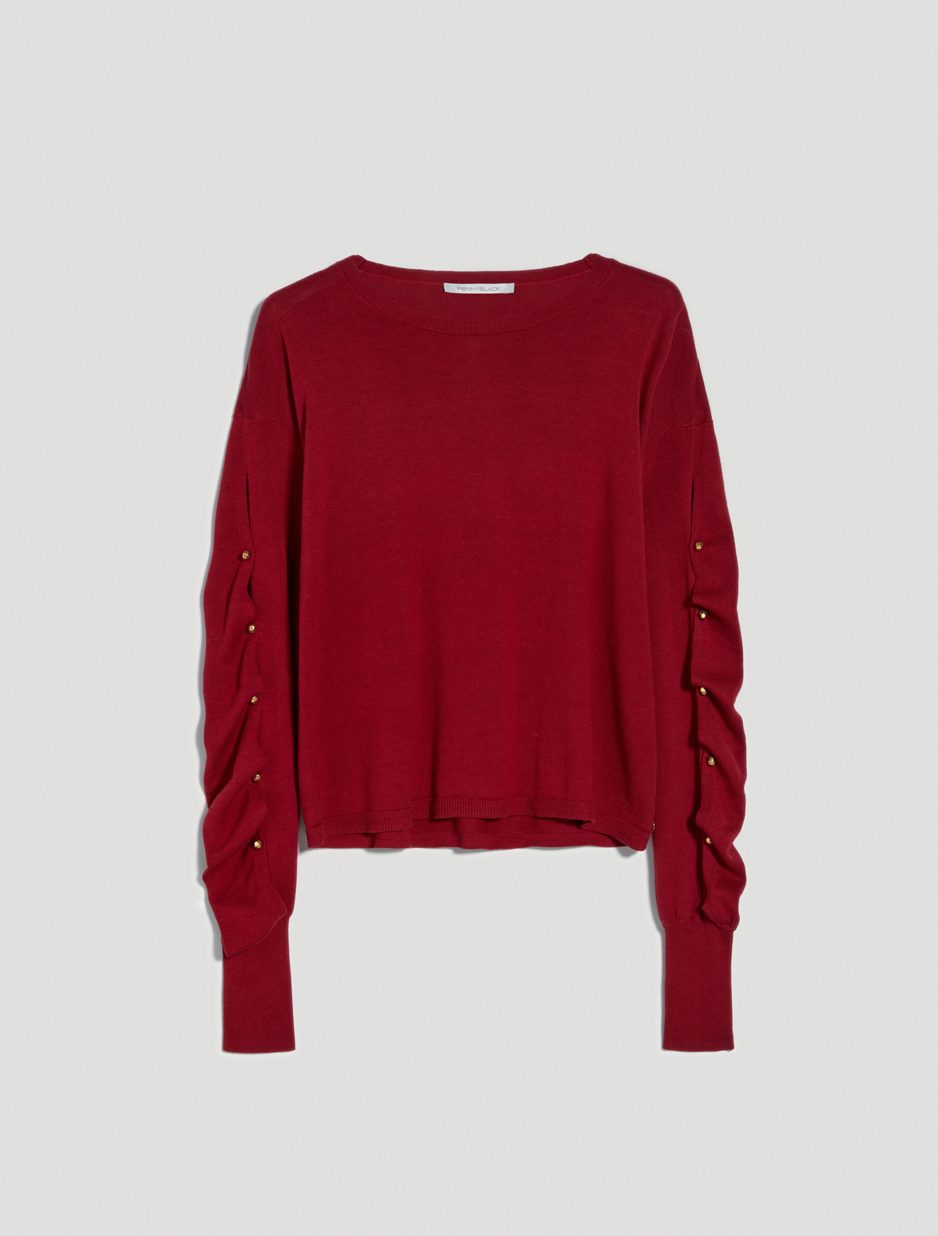 Jumper with draped sleeves, red - Pennyblack Jumper with draped sleeves - red - pennyblack