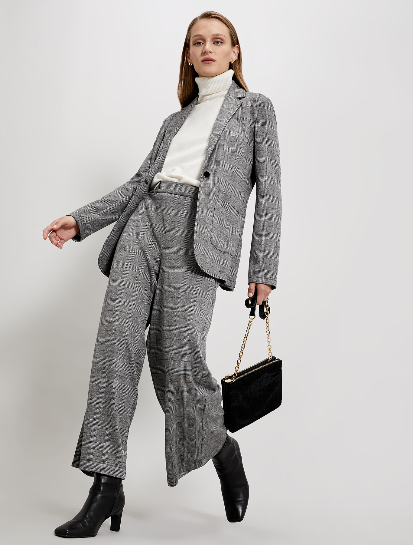 Slim polo neck jumper, ivory - Pennyblack Slim polo neck jumper - ivory - pennyblack