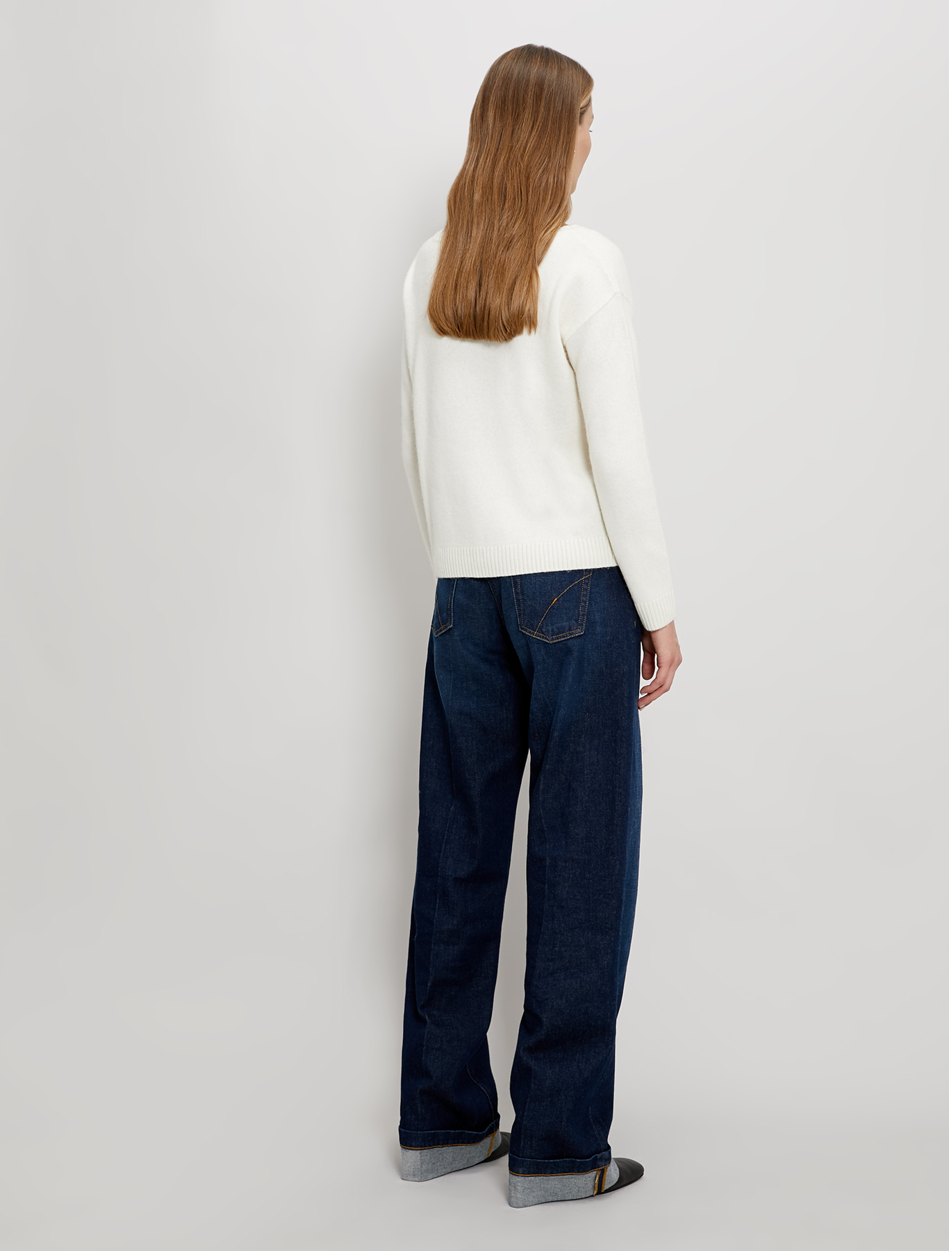 Jumper with asymmetric buttons, ivory - Pennyblack Jumper with asymmetric buttons - ivory - pennyblack