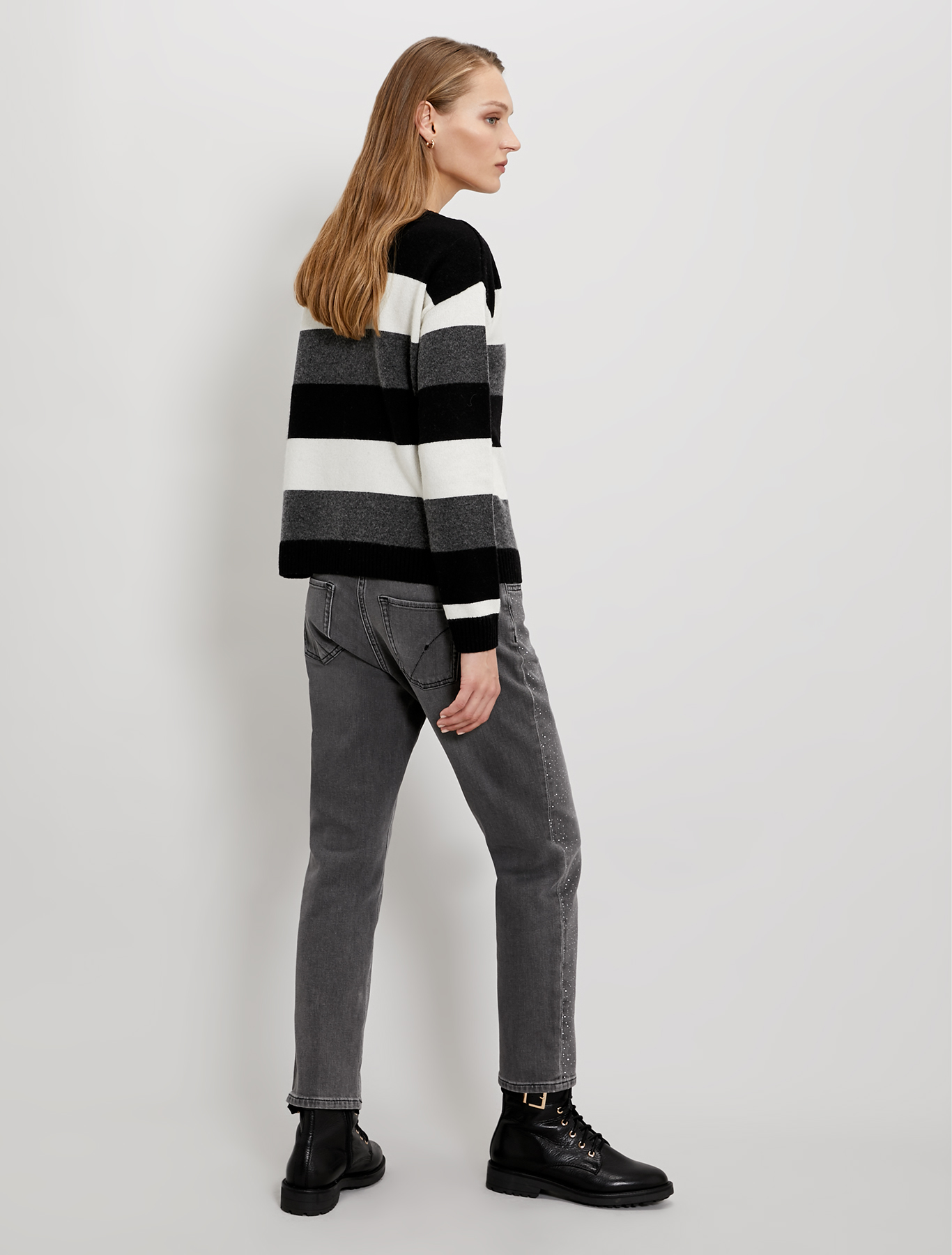 Maglia con bottoni asimmetrici, fantasia grigio medio - Pennyblack Maglia con bottoni asimmetrici - fantasia grigio medio - pennyblack