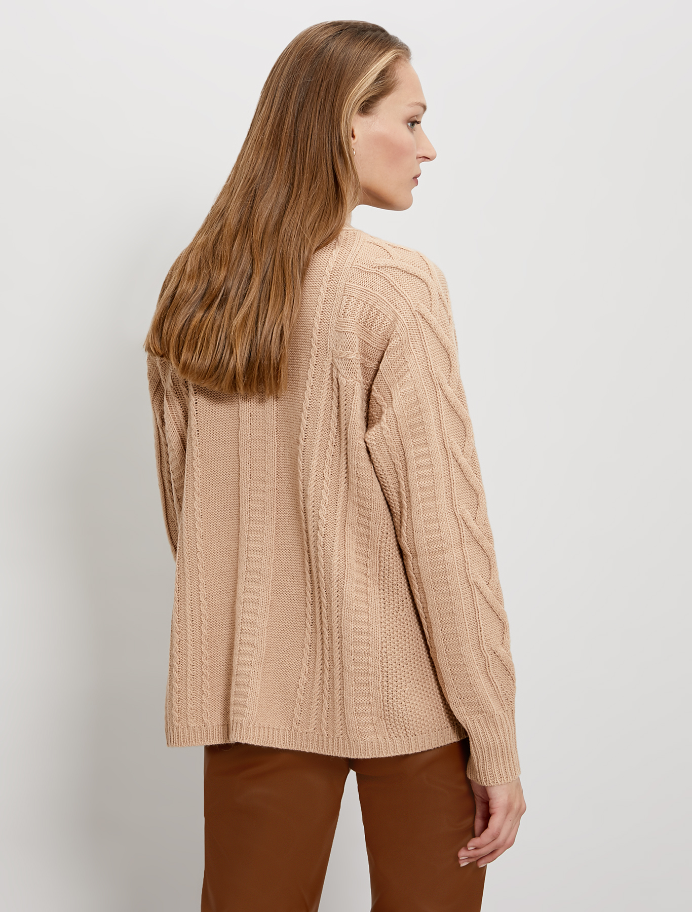 Pullover in a mixture of stitches, beige - Pennyblack Pullover in a mixture of stitches - beige - pennyblack