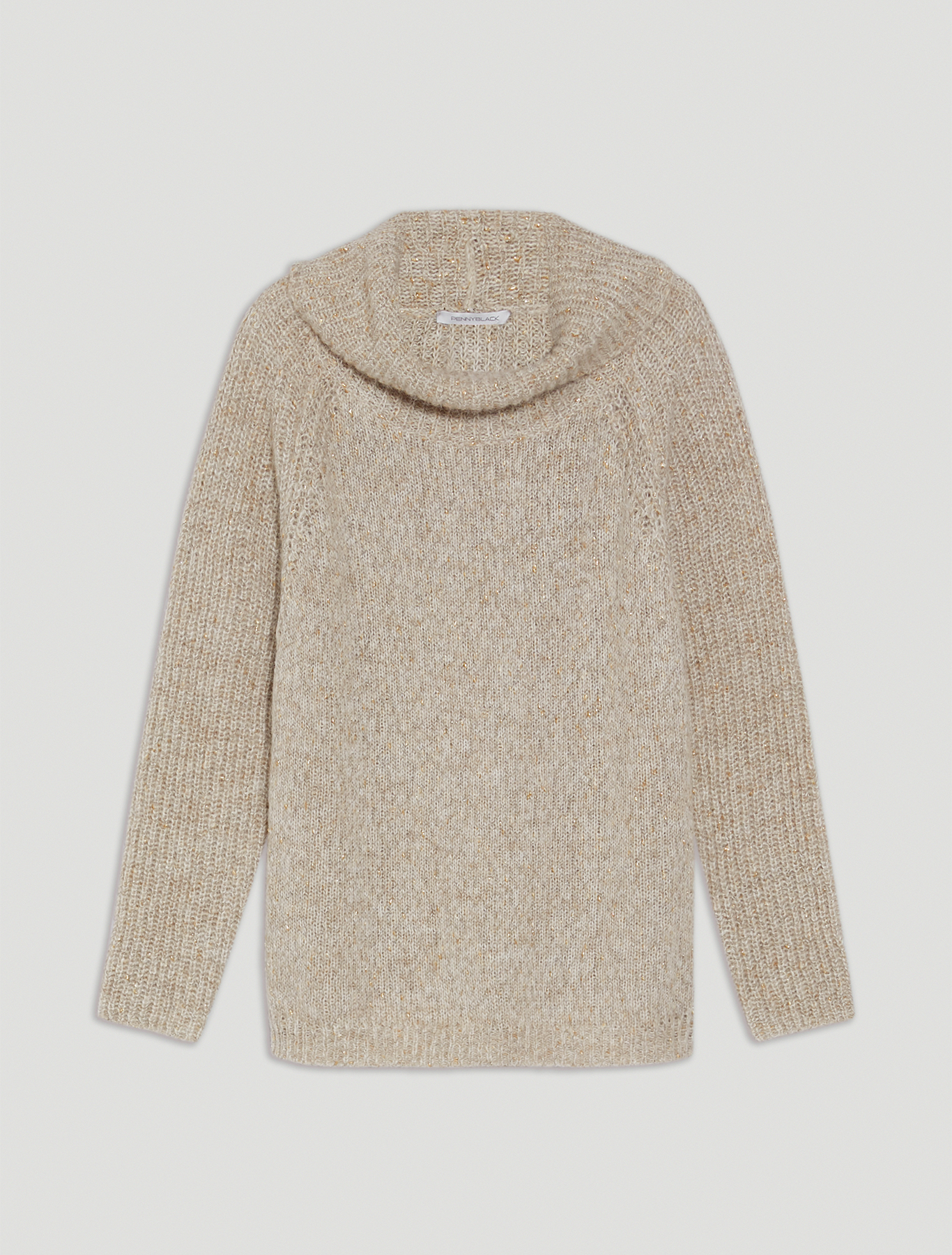 Pullover in a lamé alpaca blend, ivory - Pennyblack Pullover in a lamé alpaca blend - ivory - pennyblack