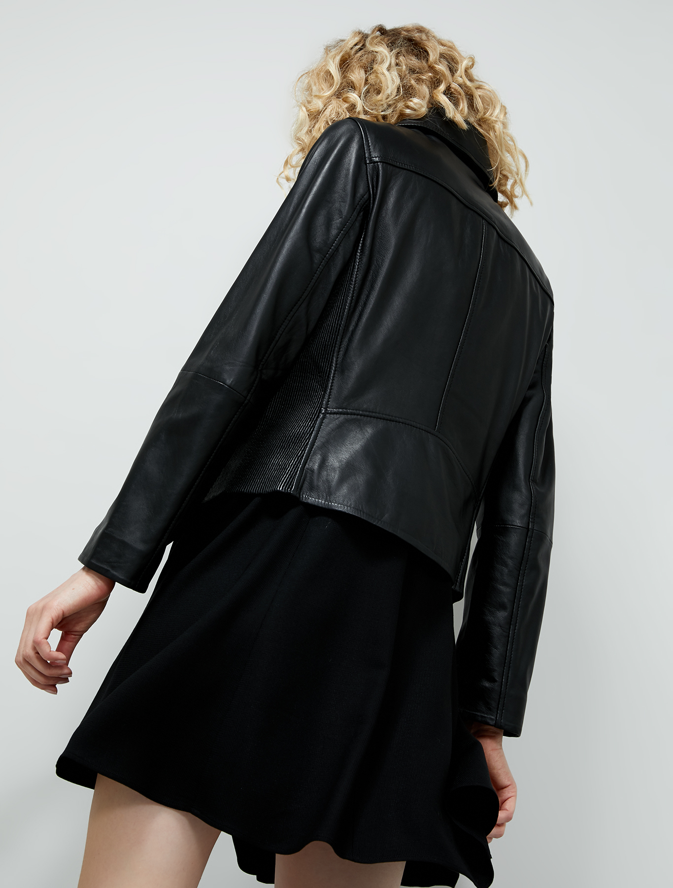 Nappa leather biker jacket, black - Pennyblack Nappa leather biker jacket - black - pennyblack