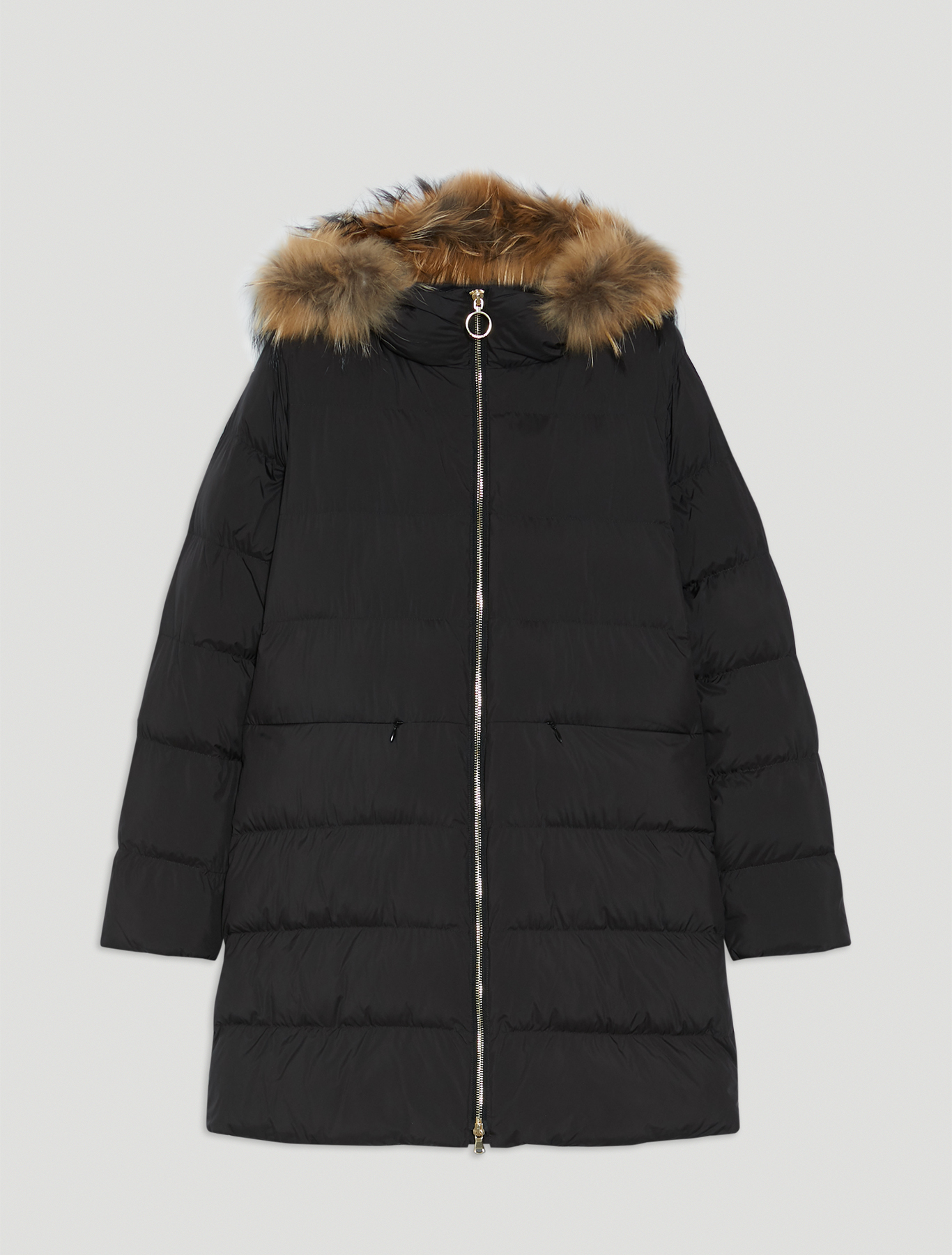 Padded coat with hood, black - Pennyblack Padded coat with hood - black - pennyblack