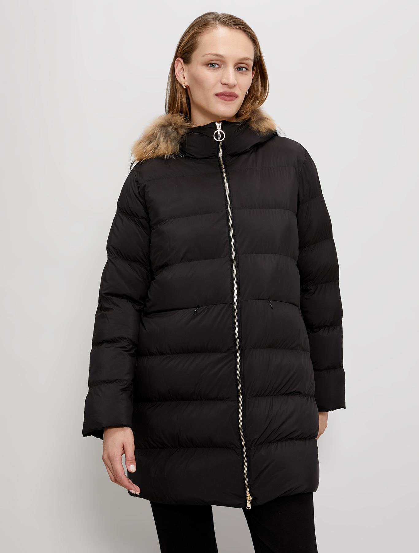 Padded coat with hood, black - Pennyblack Padded coat with hood - black - pennyblack