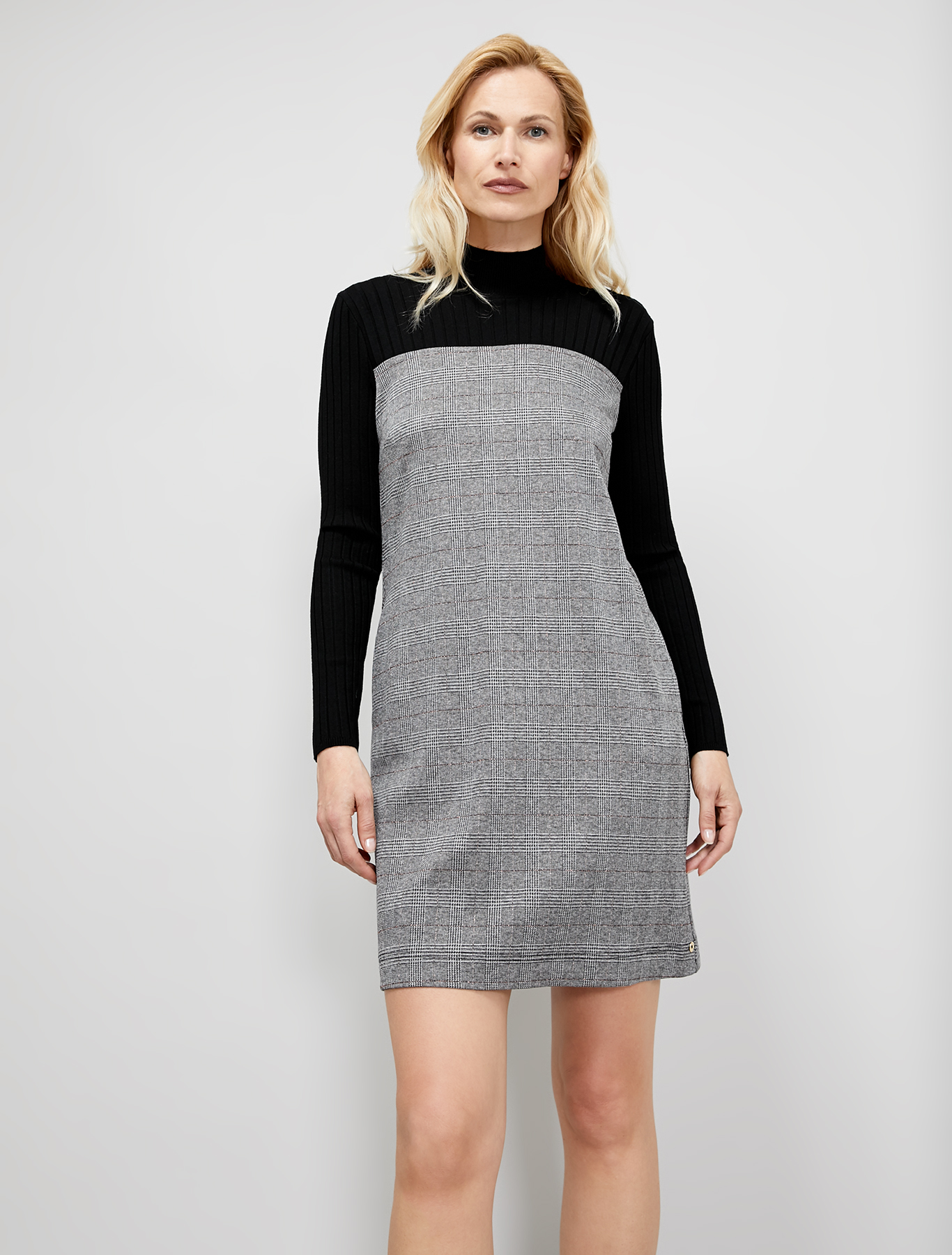 Jersey and knit dress, black pattern - Pennyblack Jersey and knit dress - black pattern - pennyblack