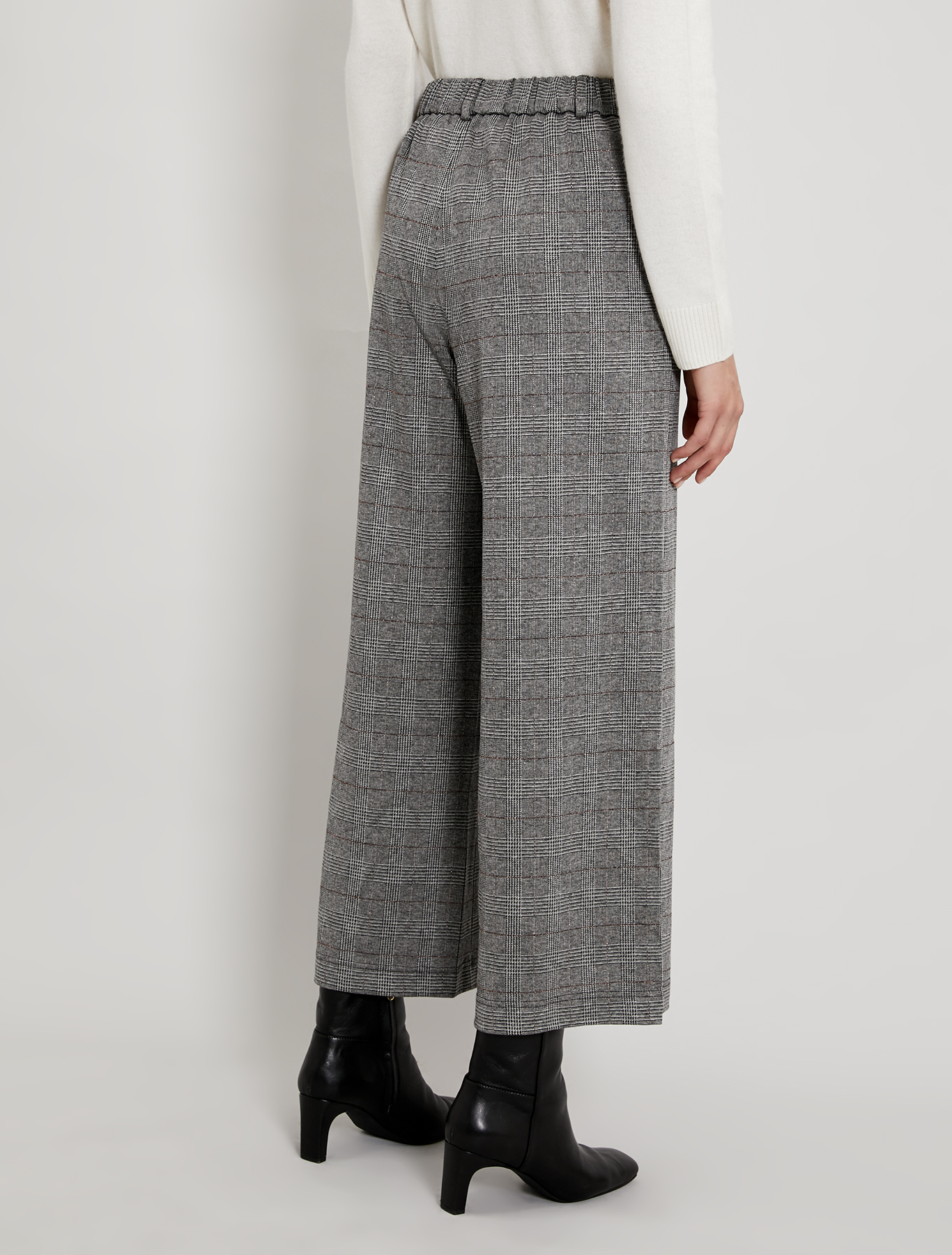 Jacquard jersey trousers, black pattern - Pennyblack Jacquard jersey trousers - black pattern - pennyblack