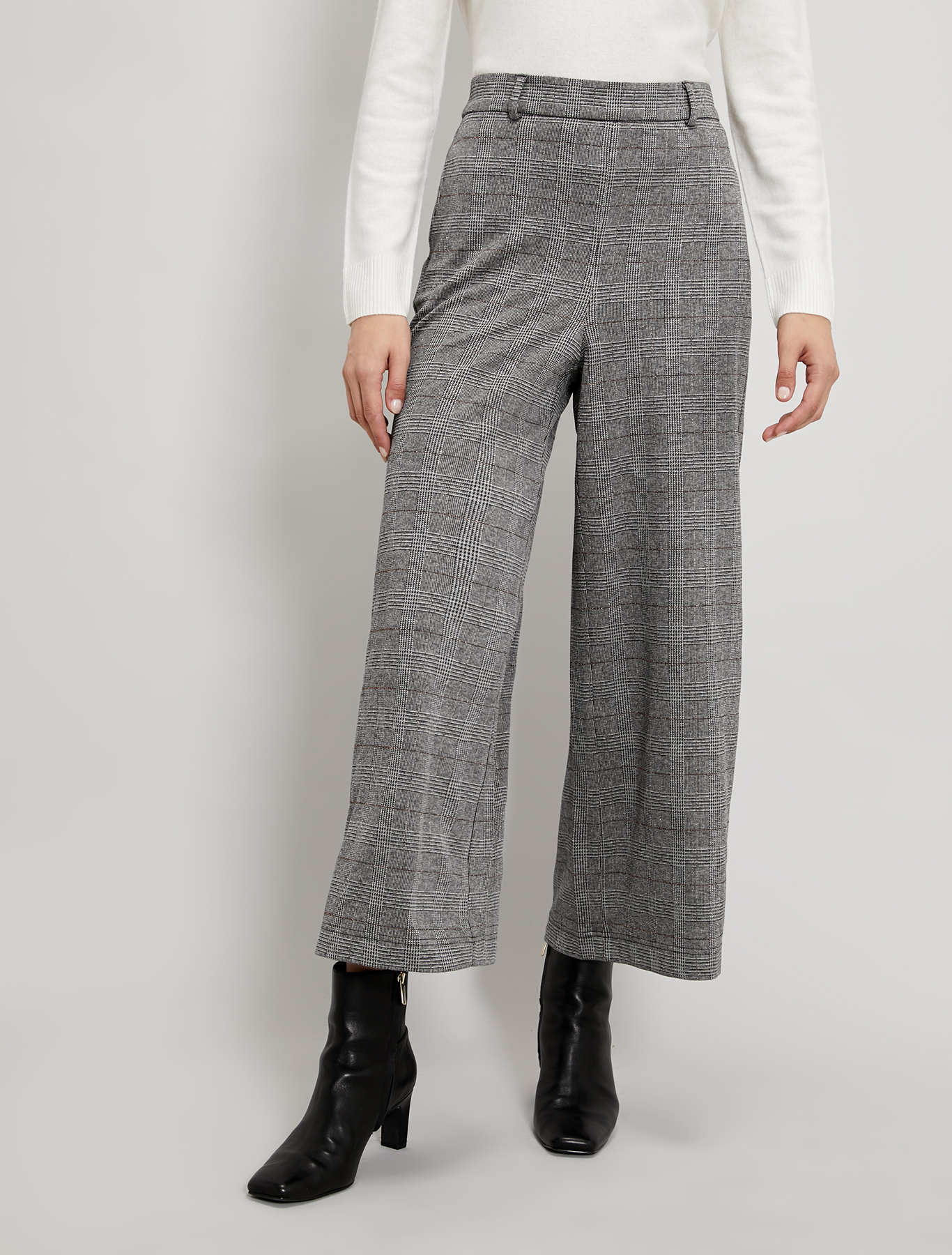 Jacquard jersey trousers, black pattern - Pennyblack Jacquard jersey trousers - black pattern - pennyblack