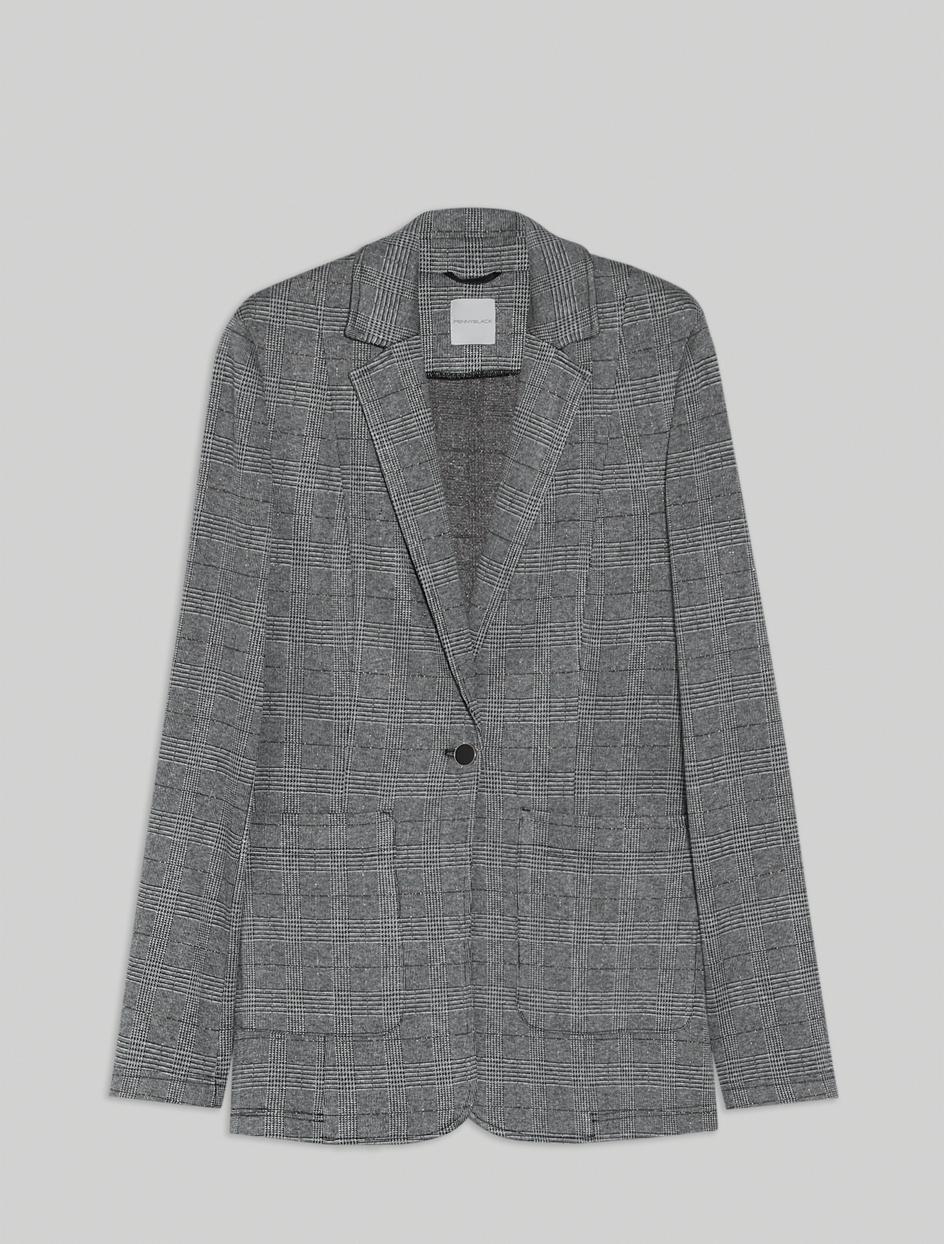 Jacquard jersey blazer, black pattern - Pennyblack Jacquard jersey blazer - black pattern - pennyblack