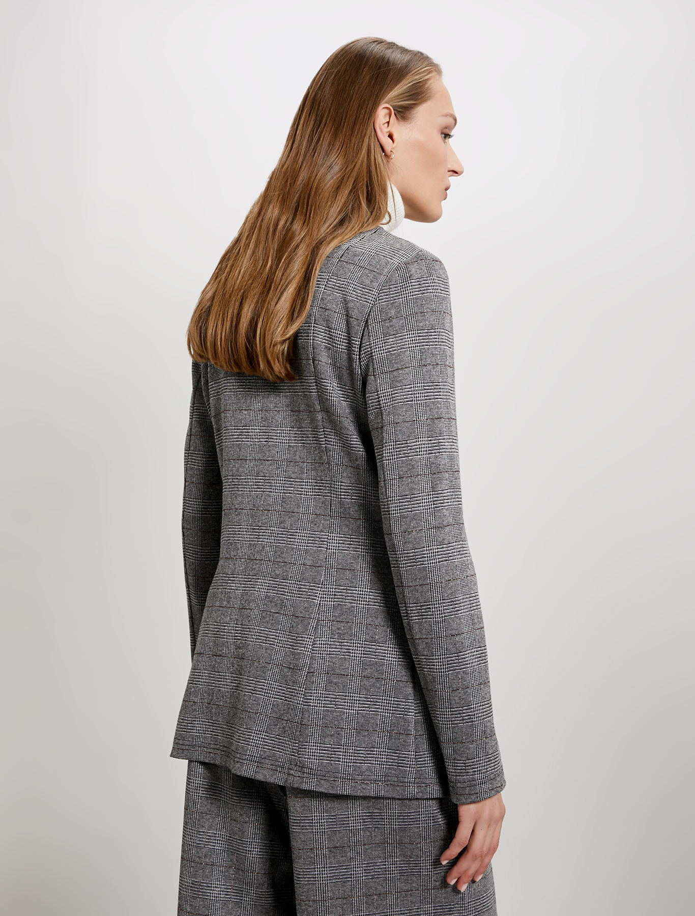 Jacquard jersey blazer, black pattern - Pennyblack Jacquard jersey blazer - black pattern - pennyblack