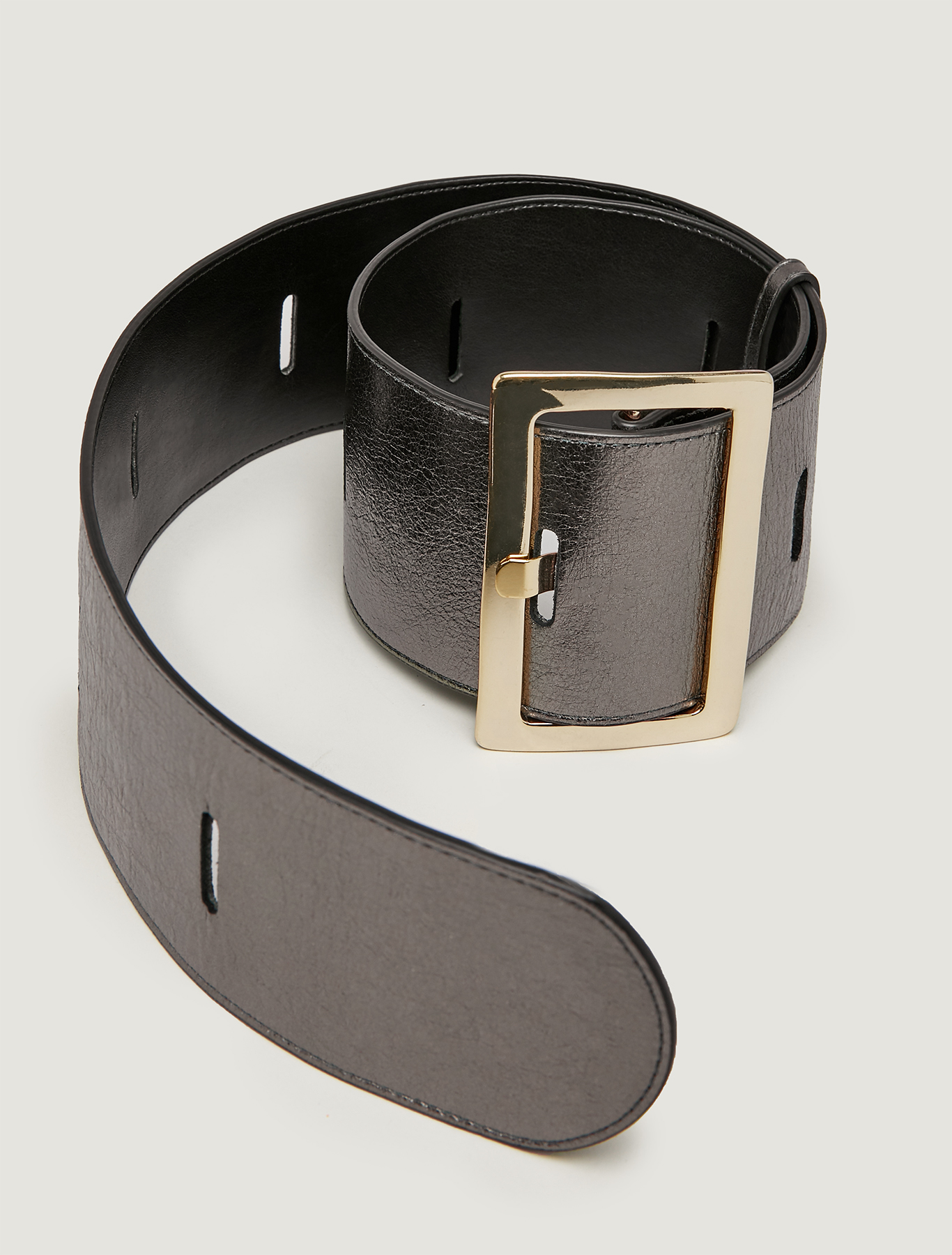 High belt with cut-outs, silver - Pennyblack High belt with cut-outs - silver - pennyblack