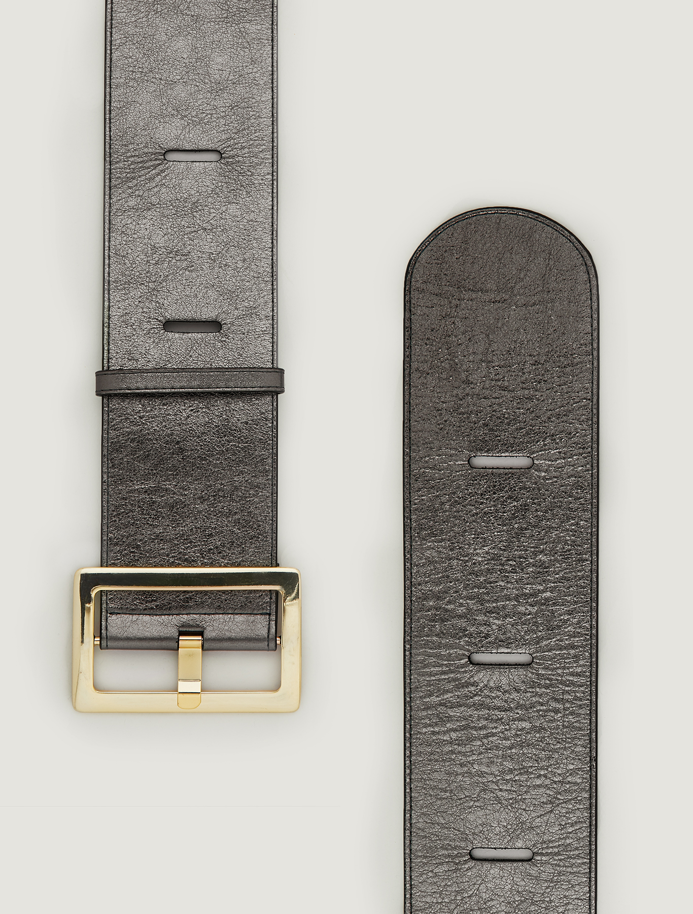 High belt with cut-outs, silver - Pennyblack High belt with cut-outs - silver - pennyblack