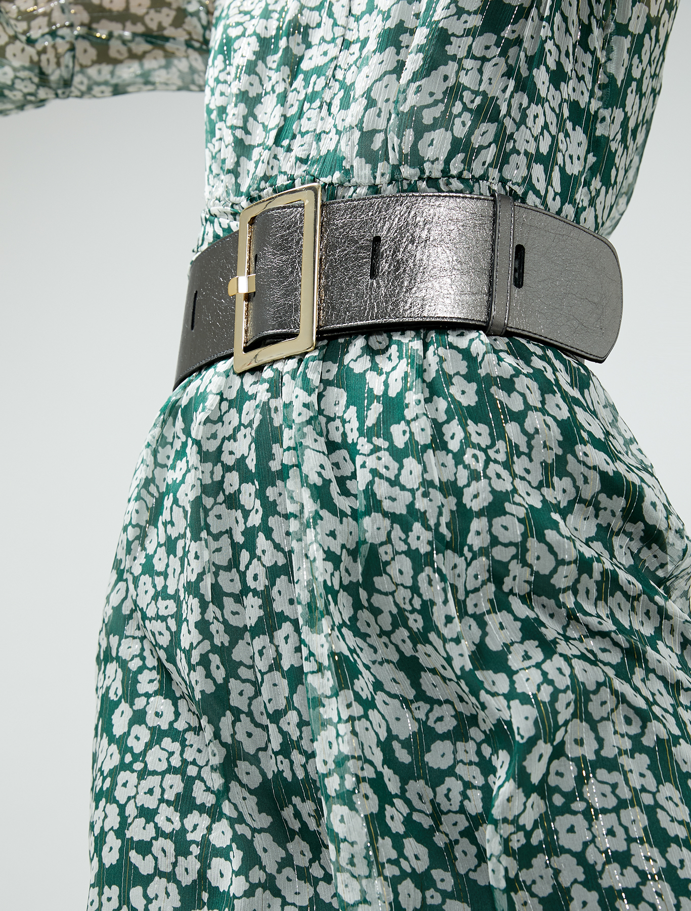 High belt with cut-outs, silver - Pennyblack High belt with cut-outs - silver - pennyblack