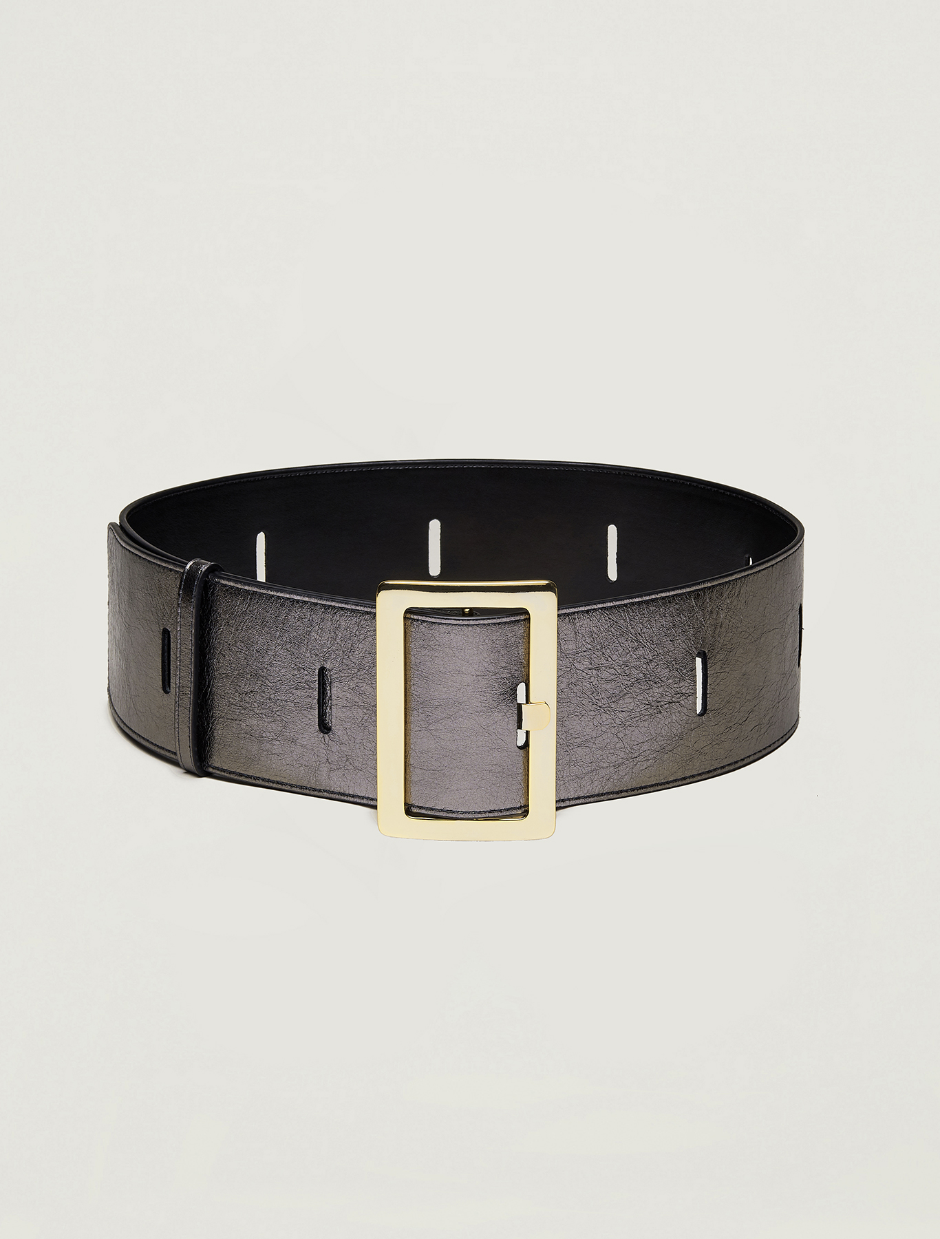 High belt with cut-outs, silver - Pennyblack High belt with cut-outs - silver - pennyblack