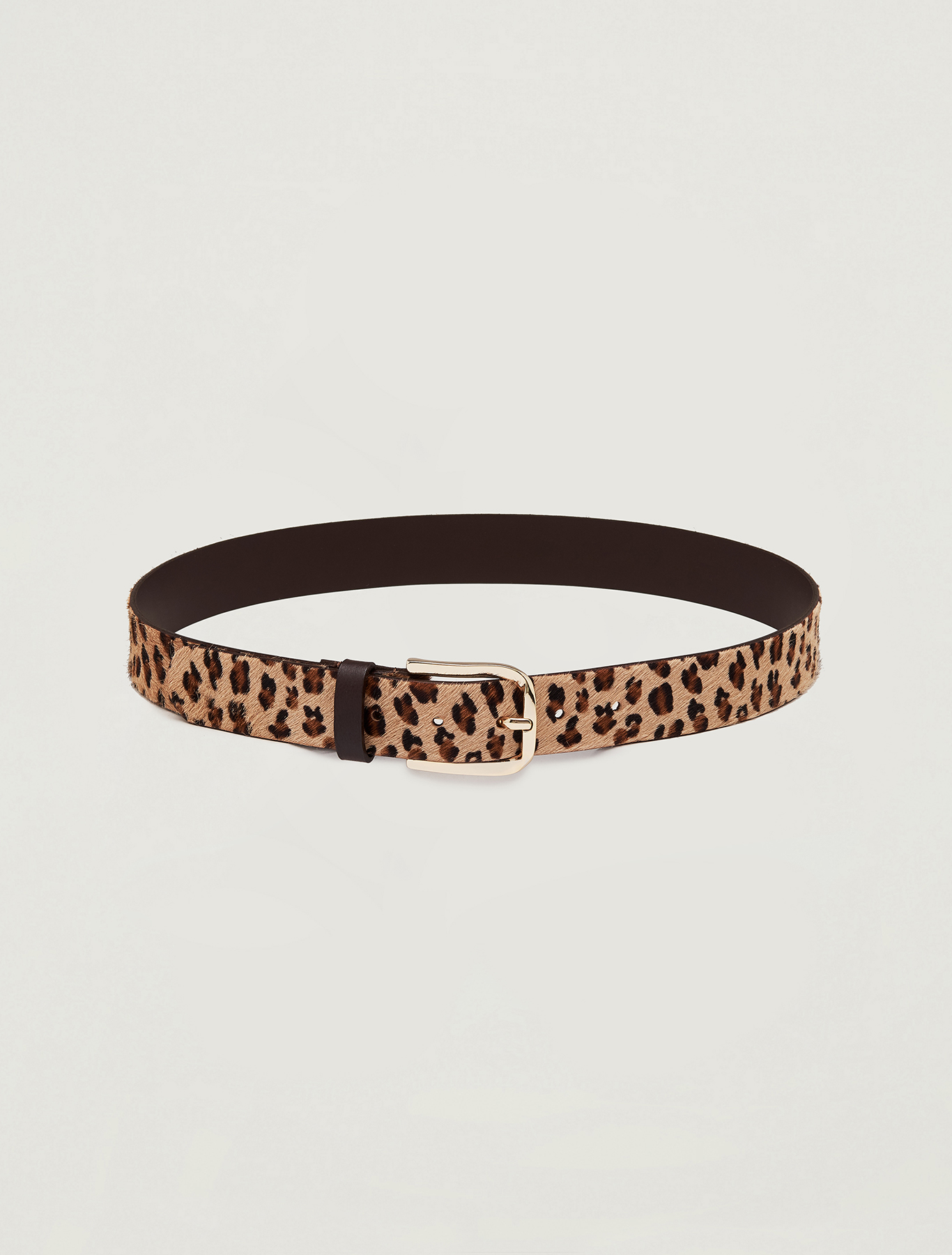 Pony hair effect belt, beige - Pennyblack Pony hair effect belt - beige - pennyblack