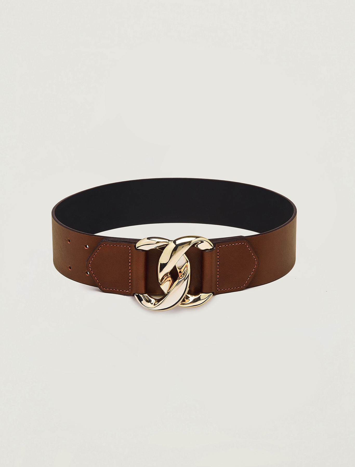 Belt with chain insert, tan - Pennyblack Belt with chain insert - tan - pennyblack