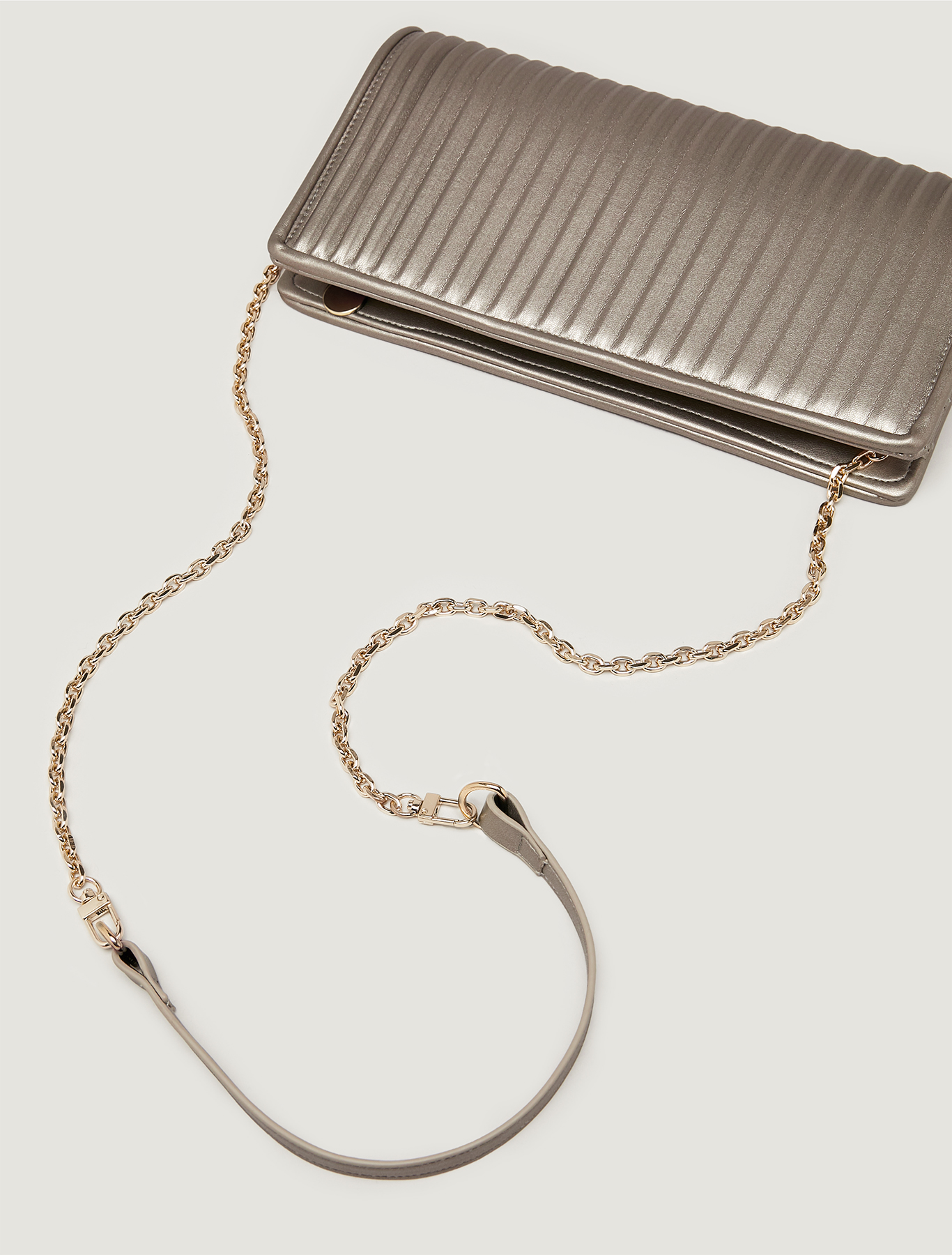 Clutch with pleated effect, medium grey - Pennyblack Clutch with pleated effect - medium grey - pennyblack