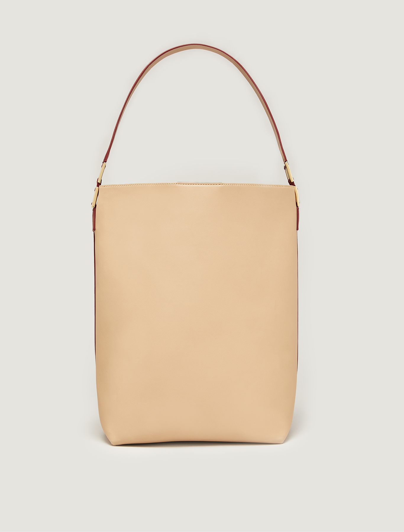 Maxi two-tone bucket bag, burgundy - Pennyblack Maxi two-tone bucket bag - burgundy - pennyblack