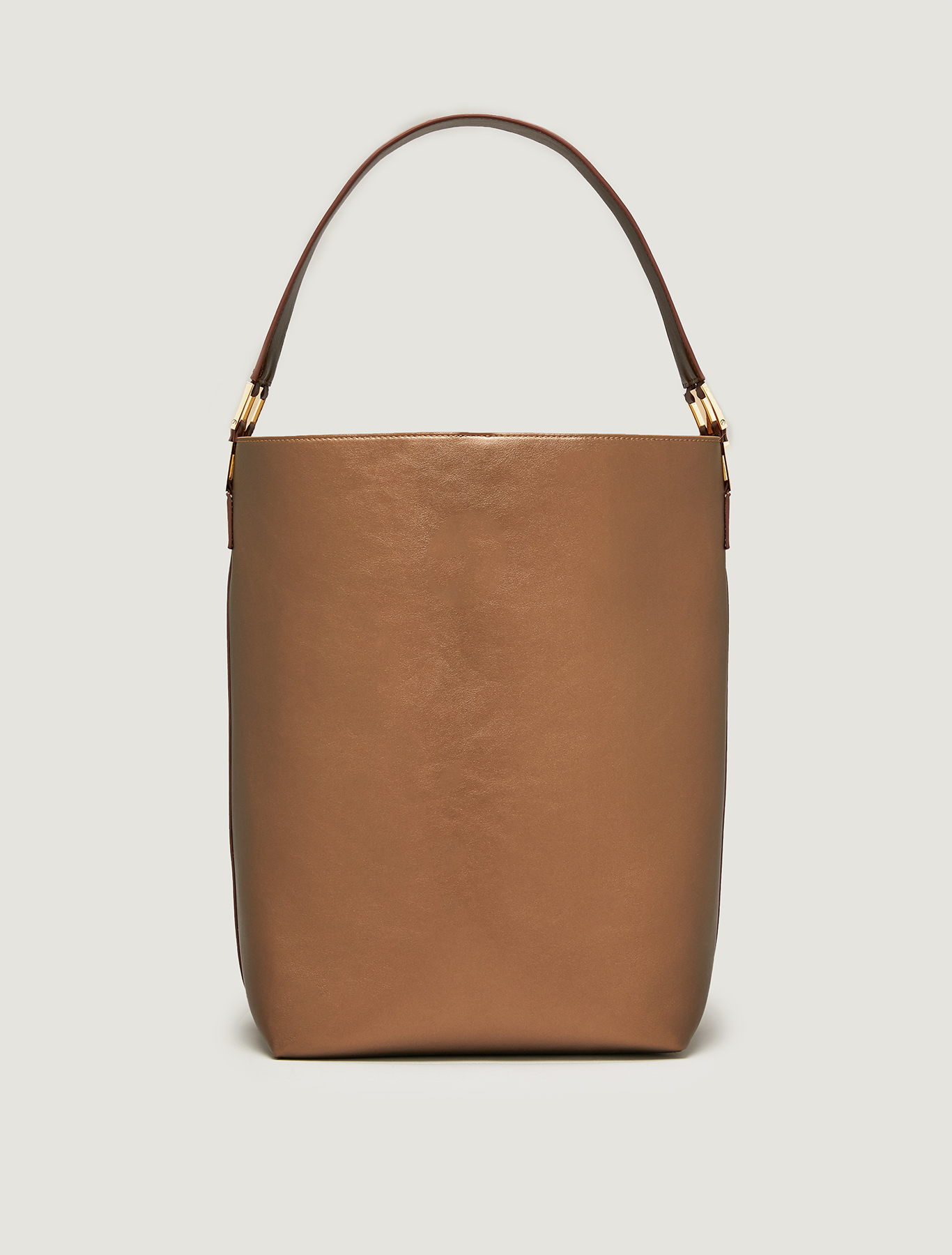 Maxi two-tone bucket bag, brown - Pennyblack Maxi two-tone bucket bag - brown - pennyblack