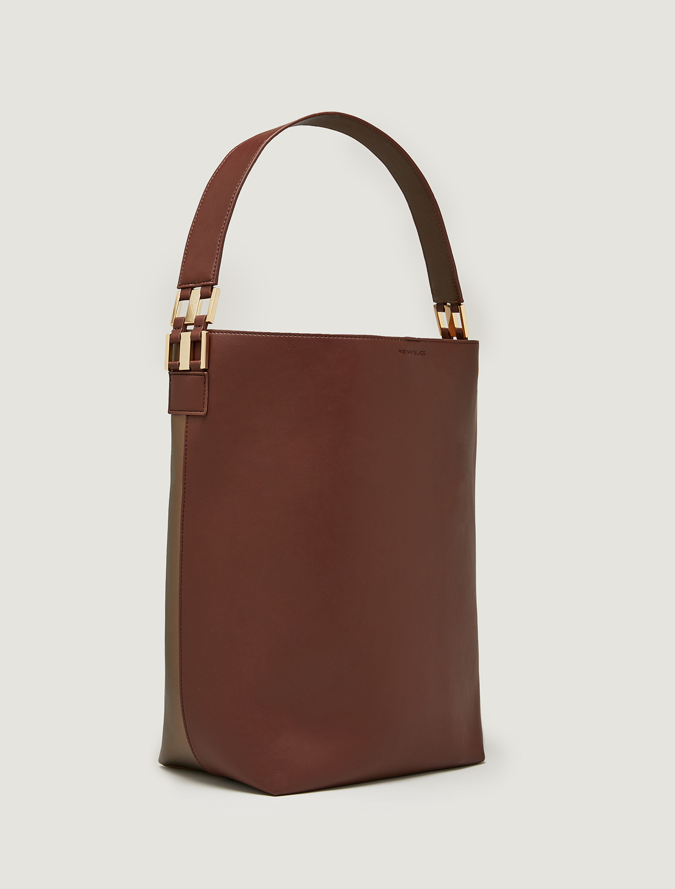 Maxi two-tone bucket bag, brown - Pennyblack Maxi two-tone bucket bag - brown - pennyblack
