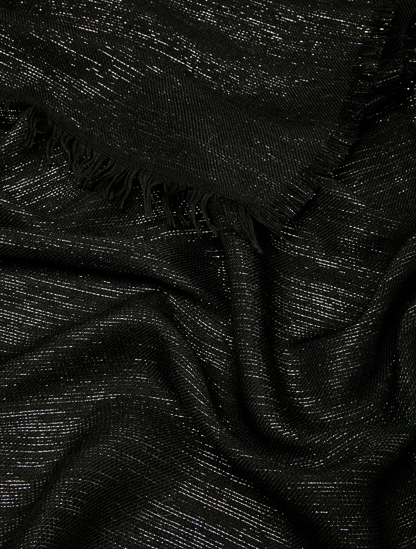 Stole in wool blend with lamé, black - Pennyblack Stole in wool blend with lamé - black - pennyblack