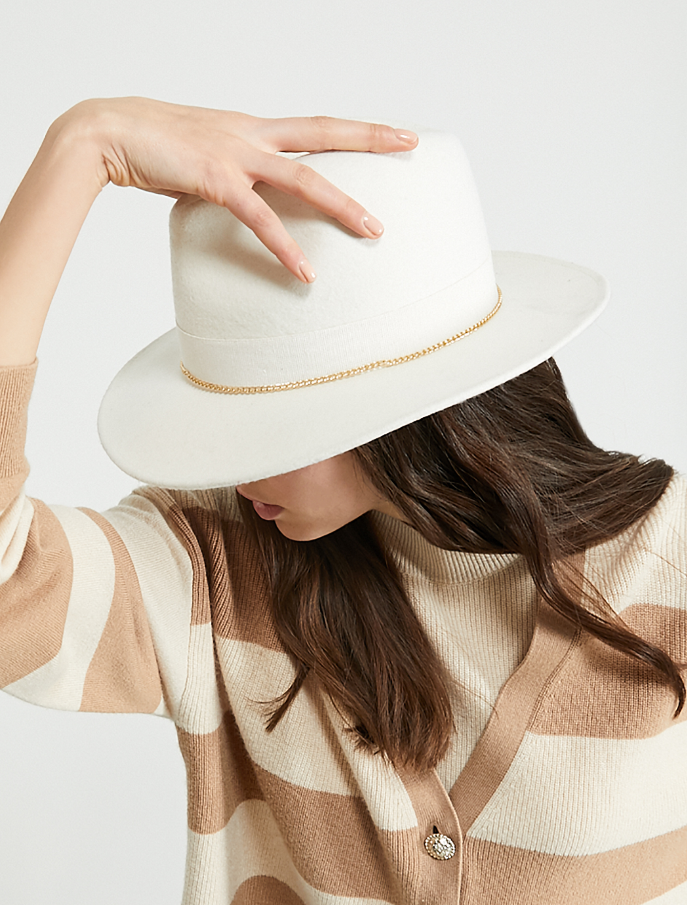 Felt fedora, ivory - Pennyblack Felt fedora - ivory - pennyblack