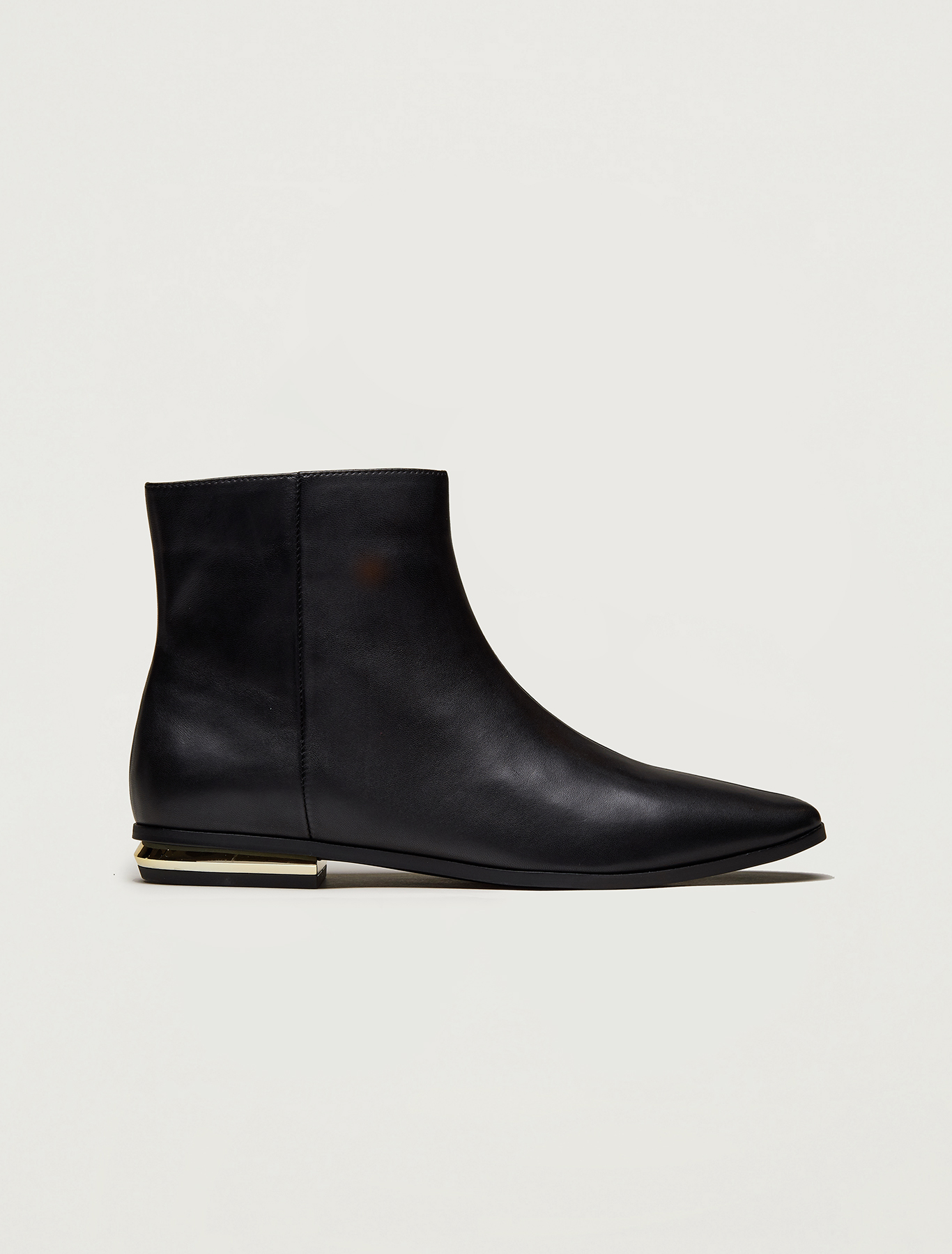Ankle boots with gold mini-heel, black - Pennyblack Ankle boots with gold mini-heel - black - pennyblack