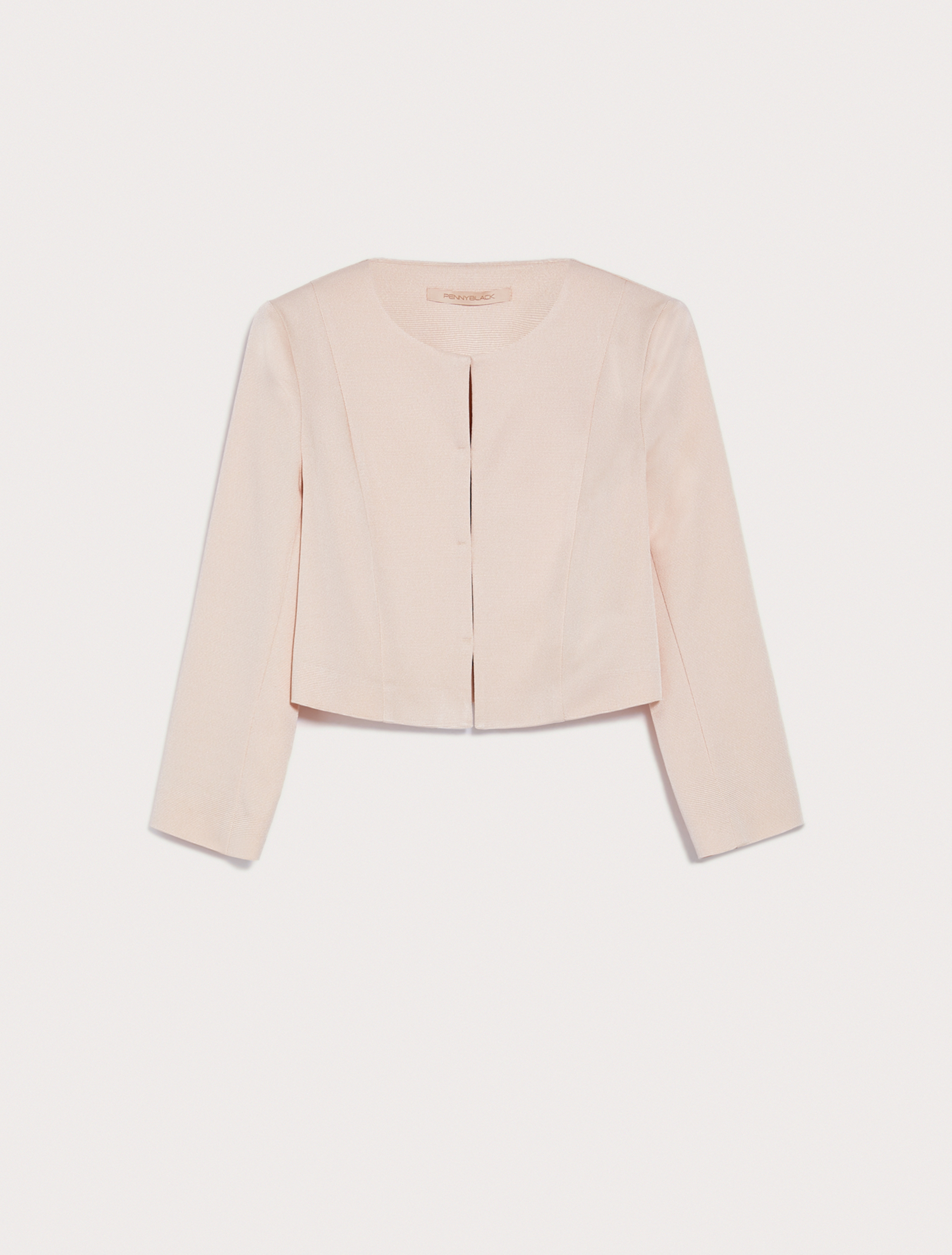 Faille round-neck jacket, pink - Pennyblack Faille round-neck jacket - pink - pennyblack