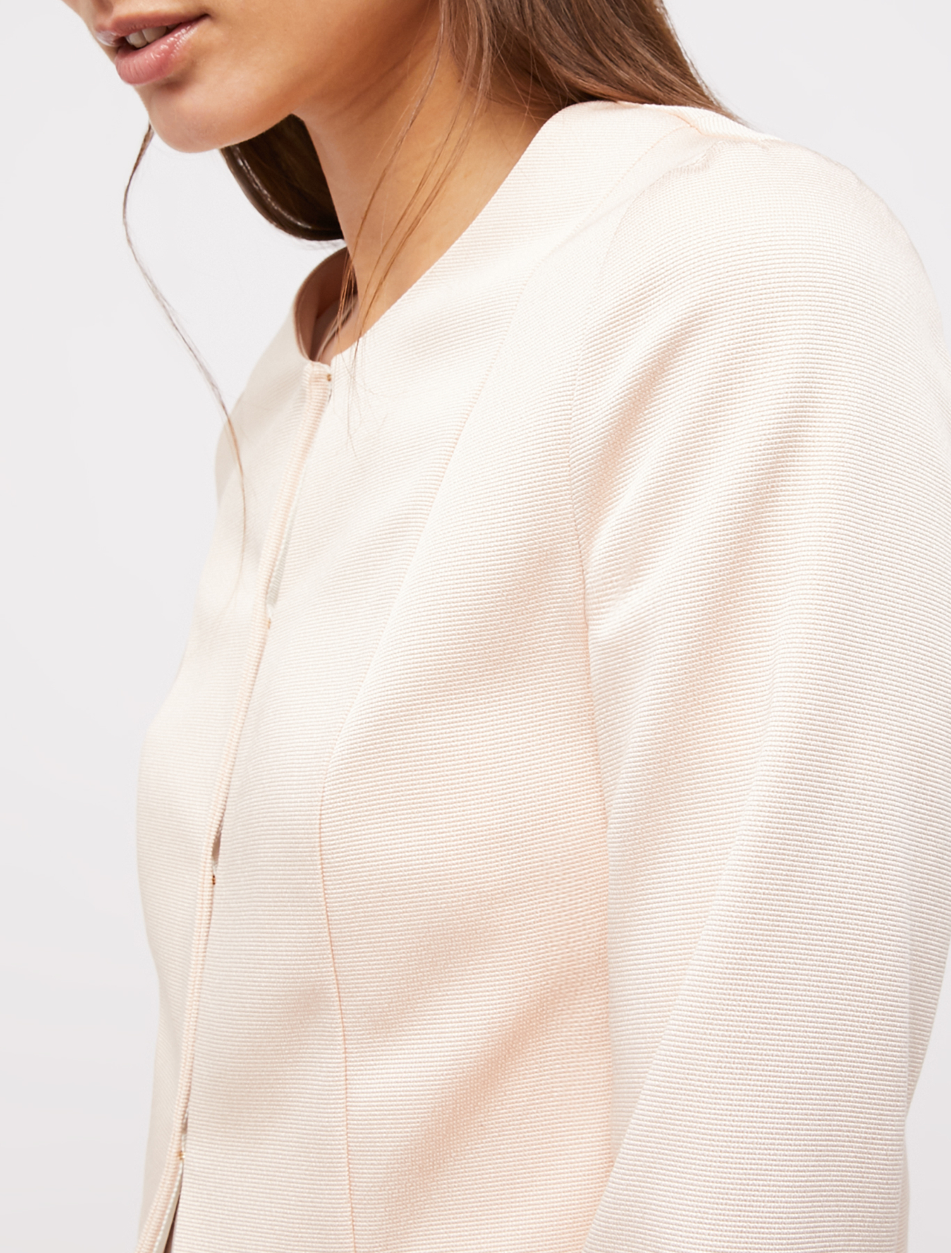Faille round-neck jacket, pink - Pennyblack Faille round-neck jacket - pink - pennyblack
