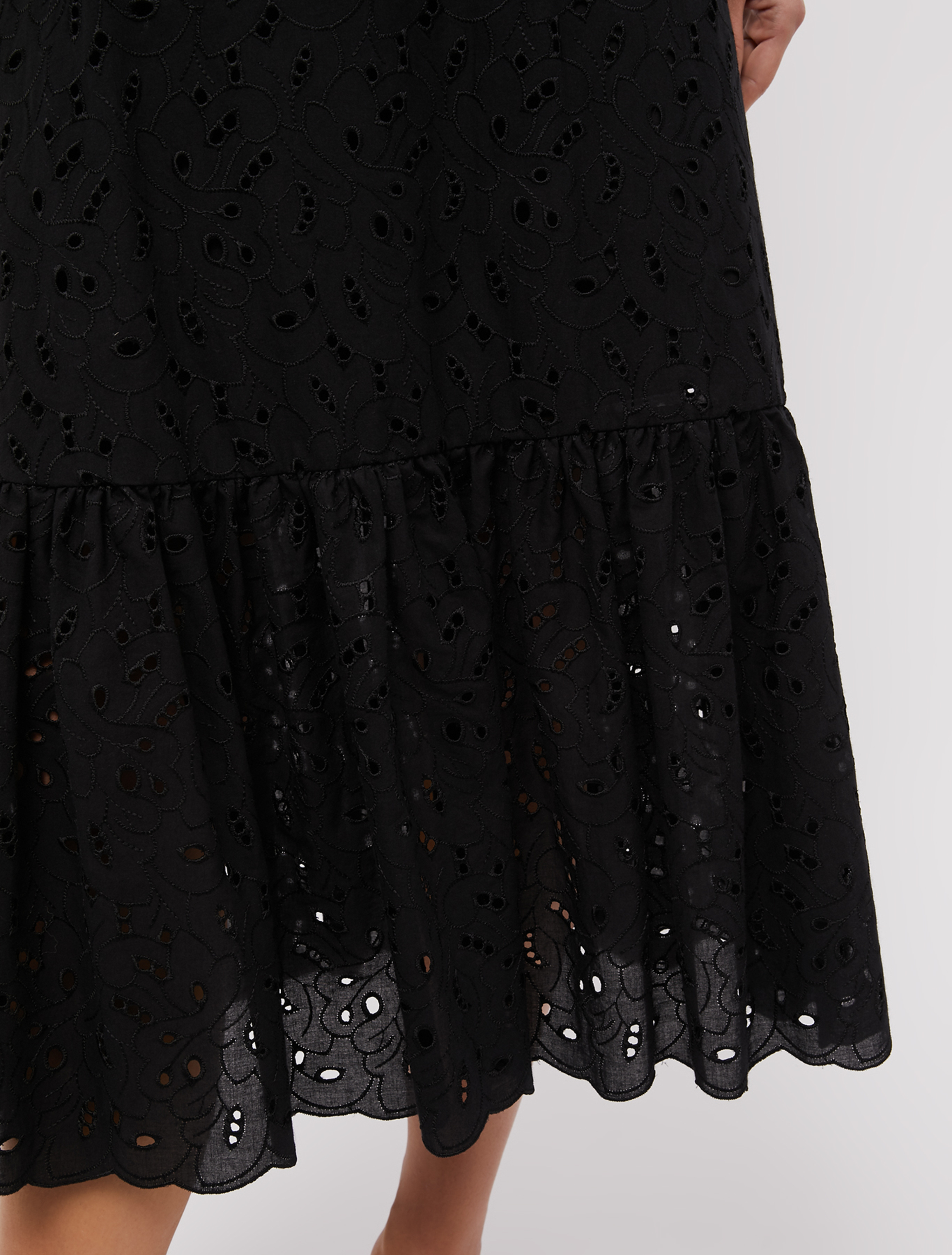 Broderie anglaise cotton skirt, black - Pennyblack Broderie anglaise cotton skirt - black - pennyblack