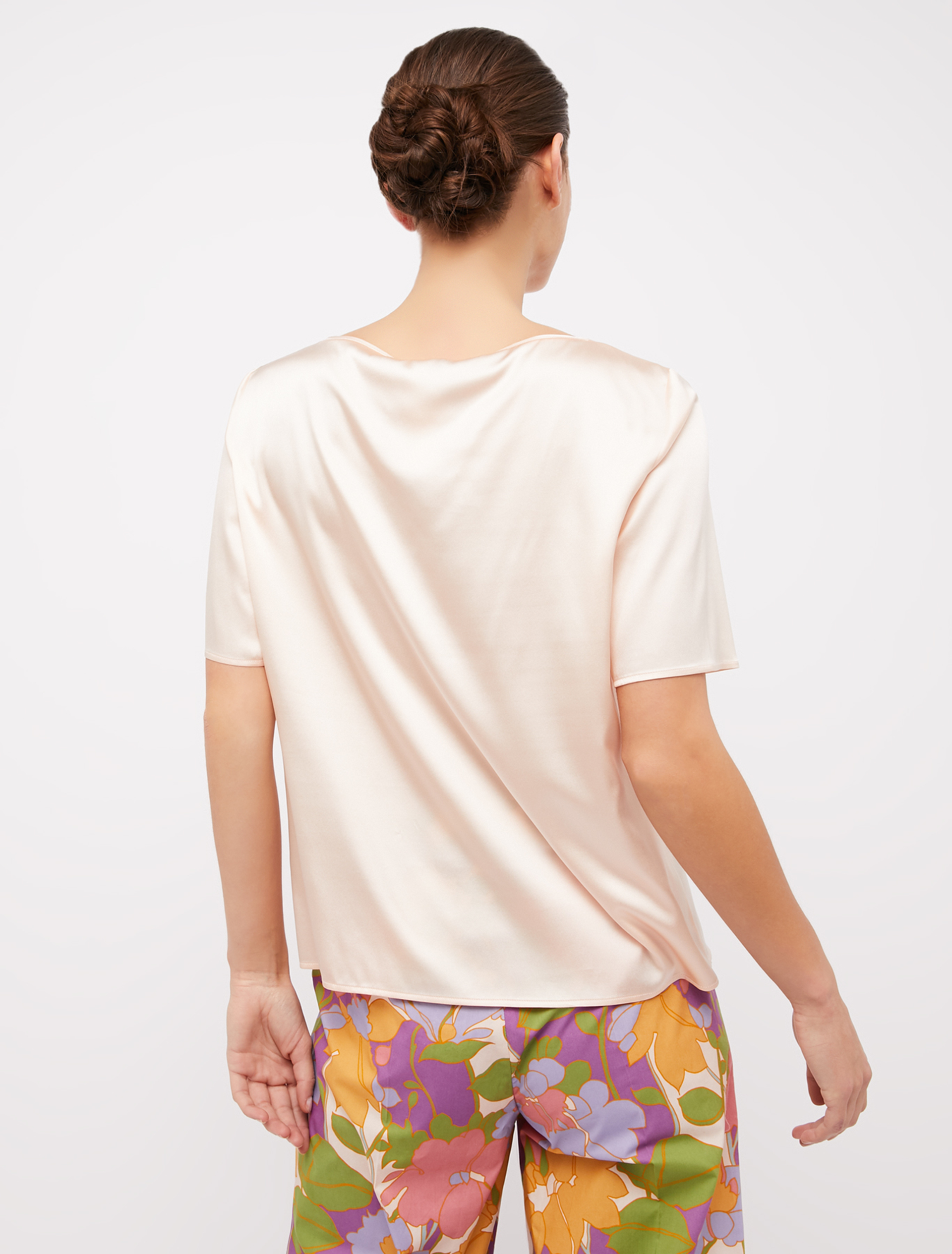 Silk satin blouse, pink - Pennyblack Silk satin blouse - pink - pennyblack