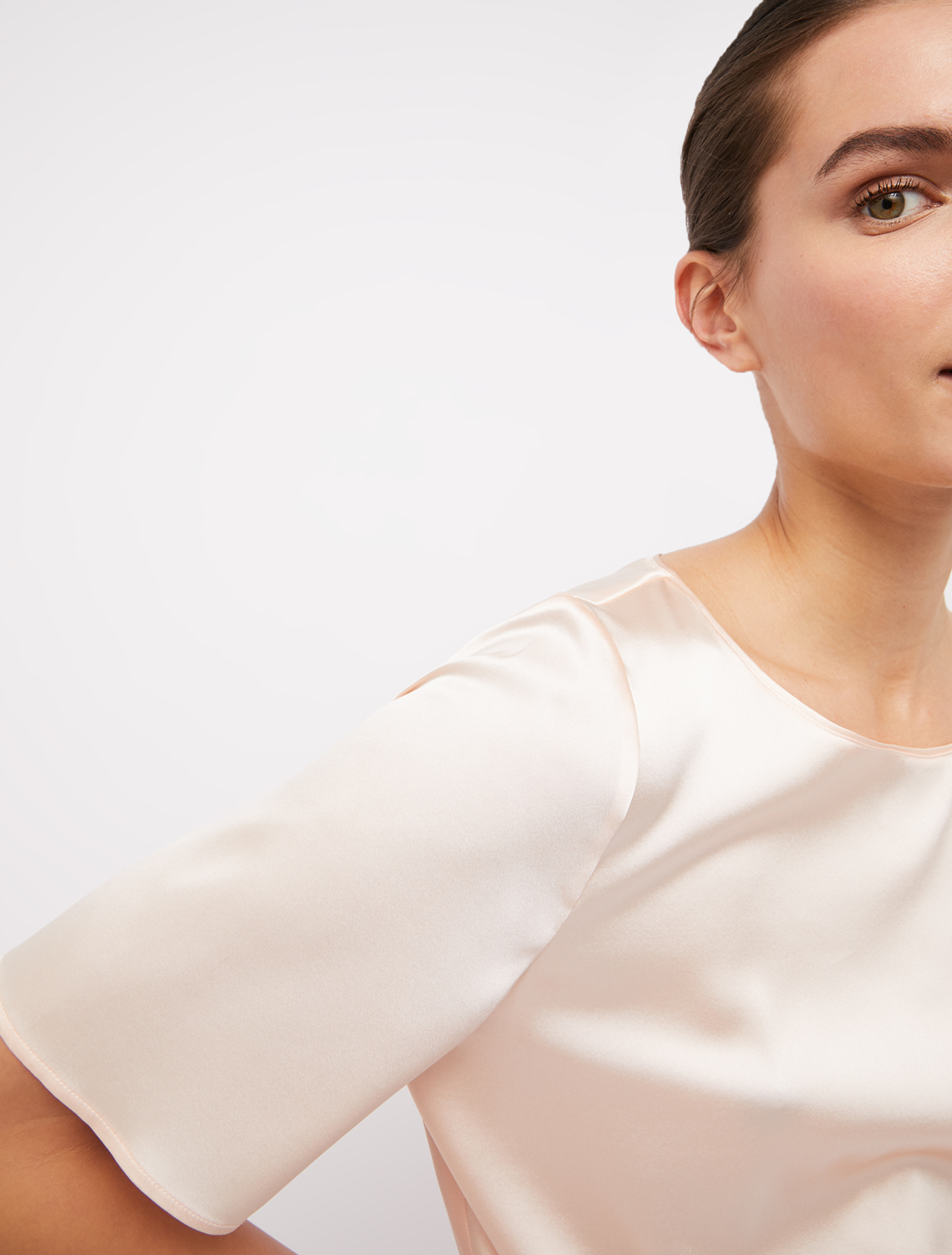 Silk satin blouse, pink - Pennyblack Silk satin blouse - pink - pennyblack
