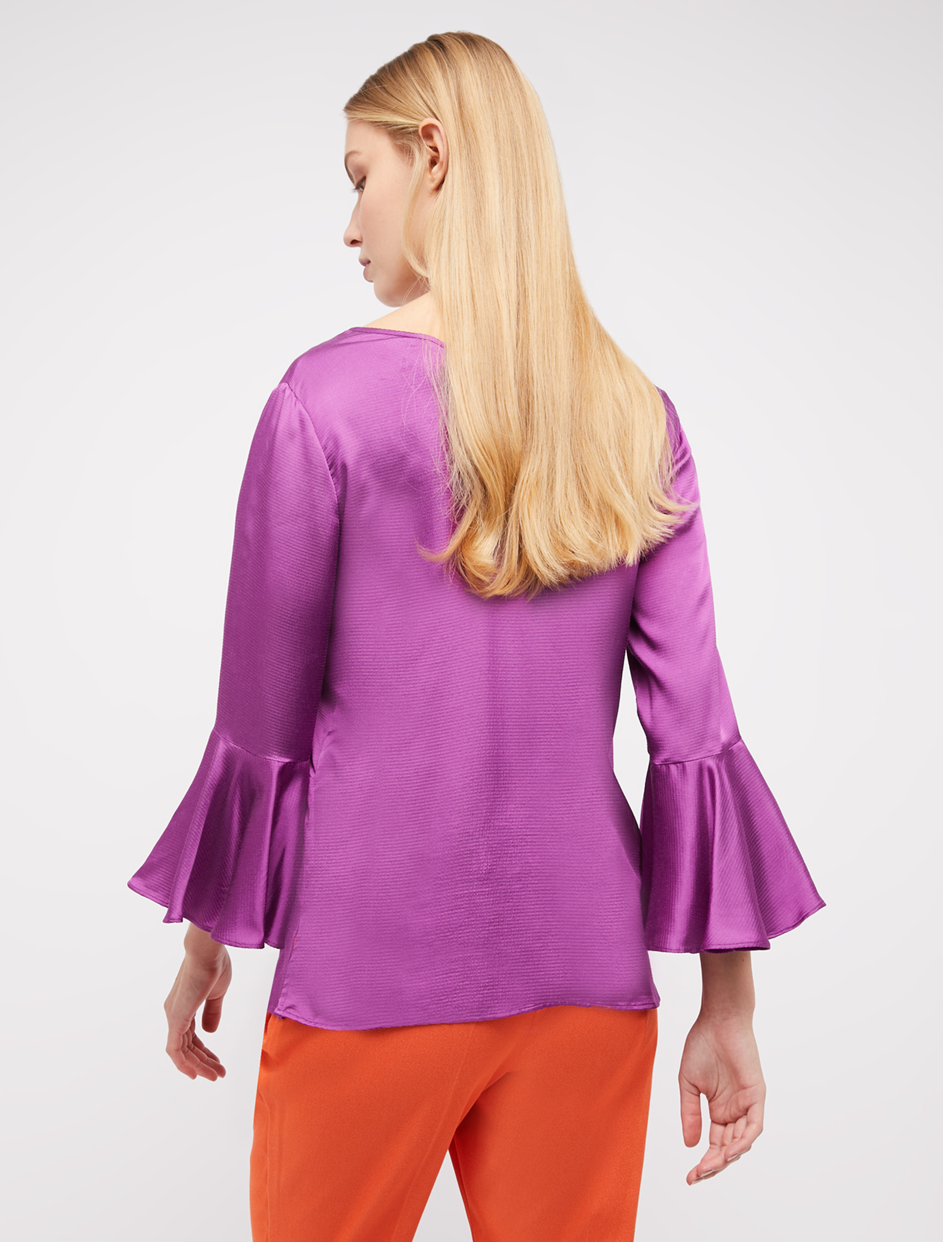 Fluid satin blouse, plum - Pennyblack Fluid satin blouse - plum - pennyblack