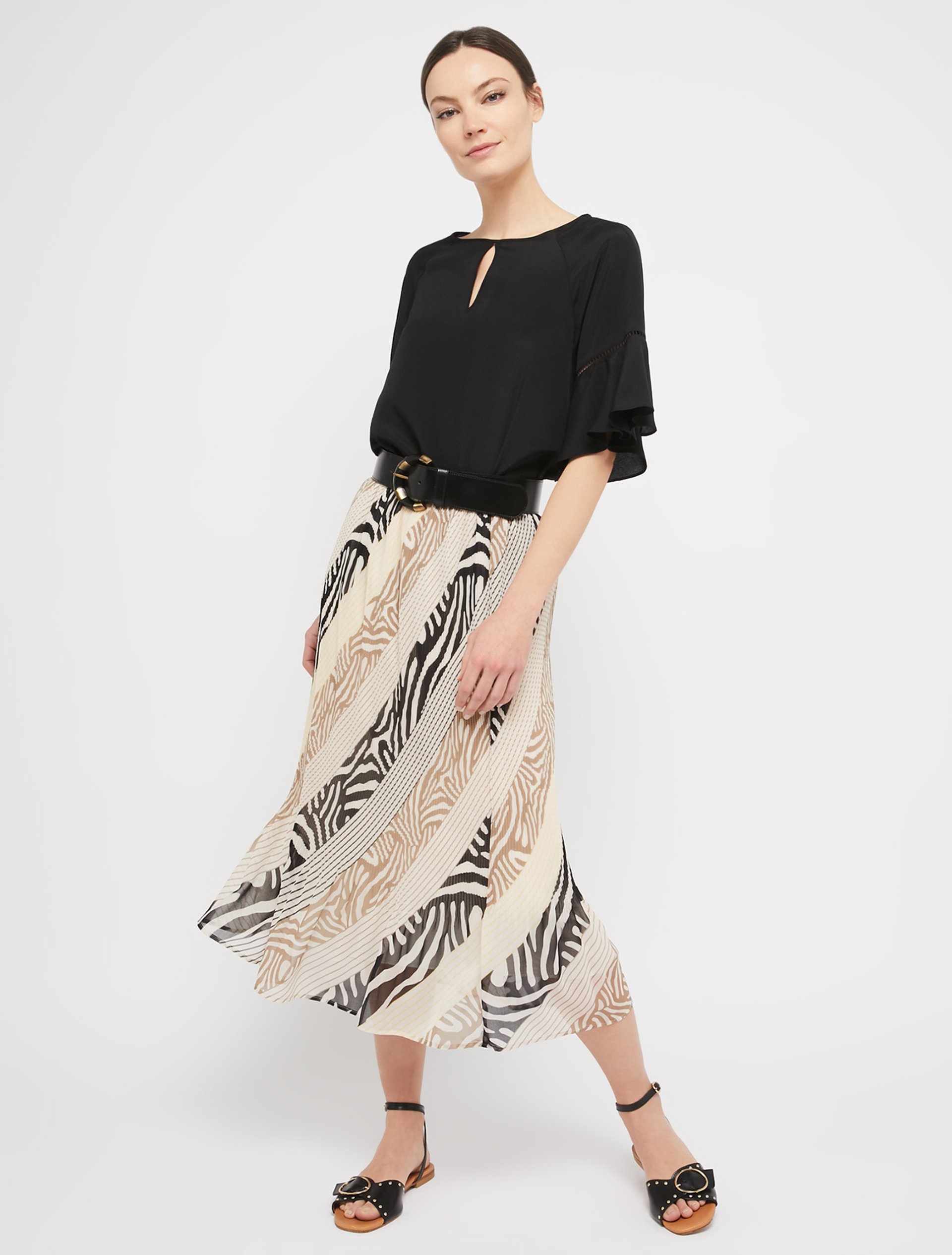 Crêpe de Chine blouse, black - Pennyblack Crêpe de Chine blouse - black - pennyblack