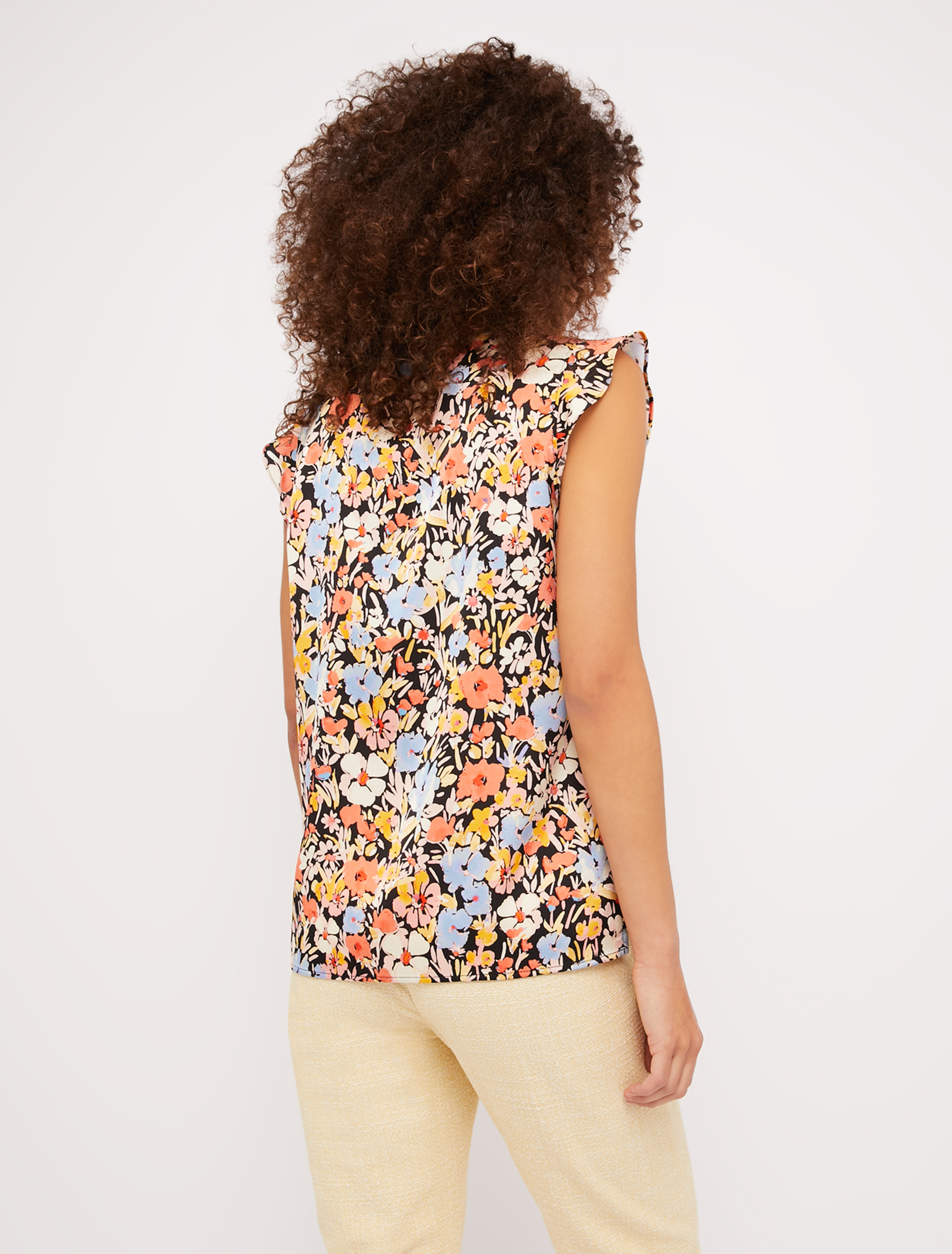 Patterned satin top, light blue pattern - Pennyblack Patterned satin top - light blue pattern - pennyblack